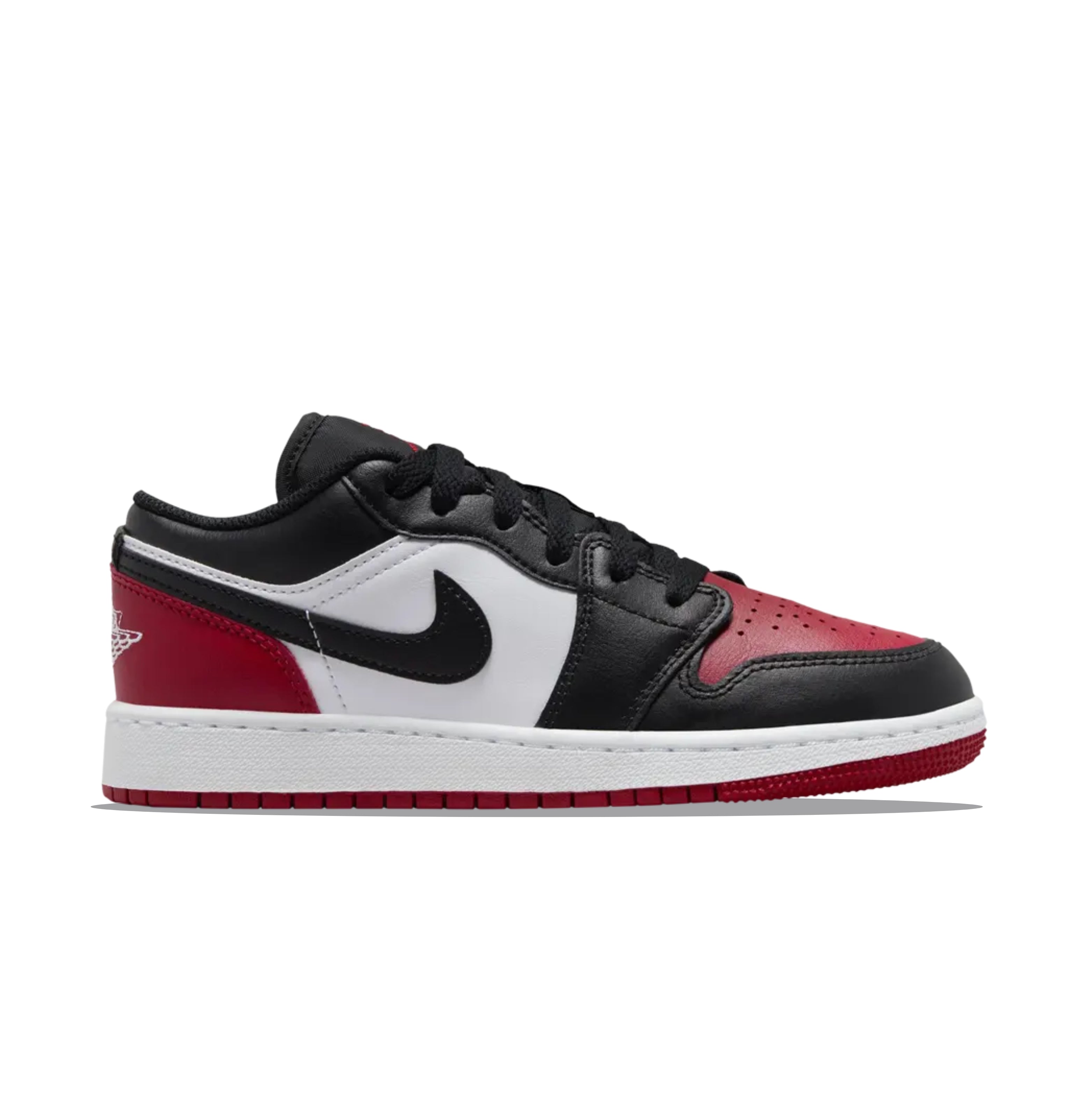 Air Jordan 1 Low 'Bred Toe 2.0' (GS)