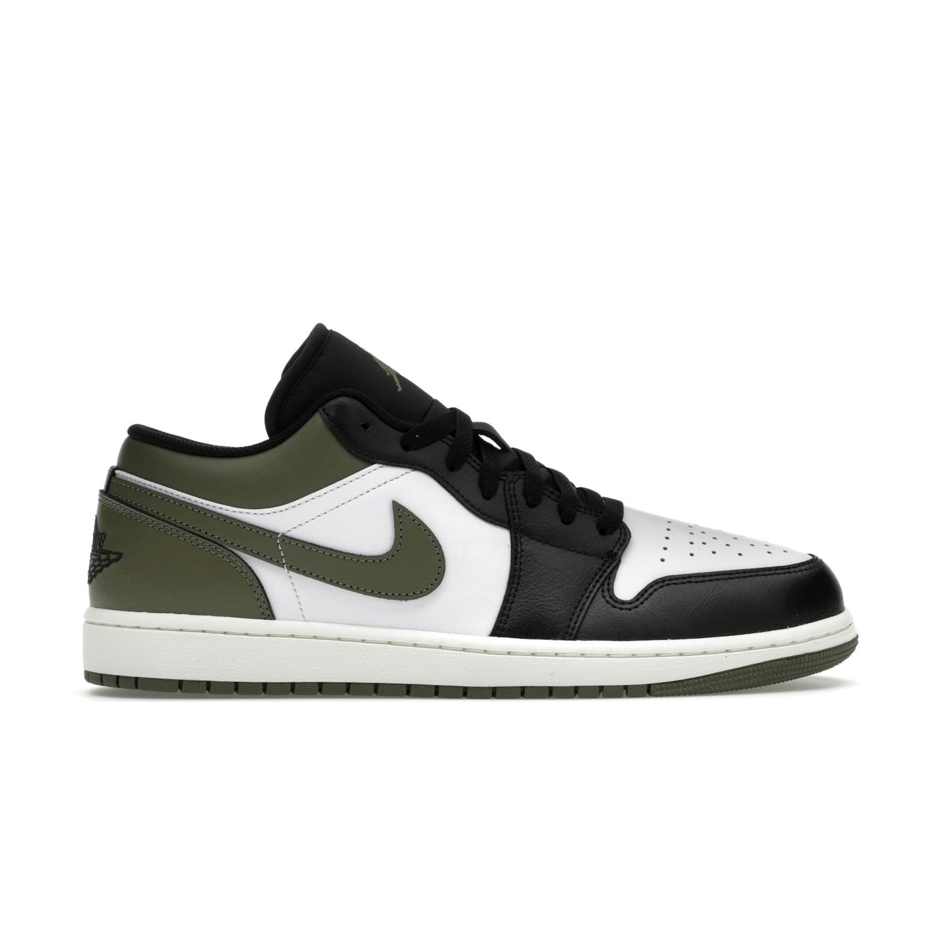 Air Jordan 1 Low 'Black Toe Medium Olive'
