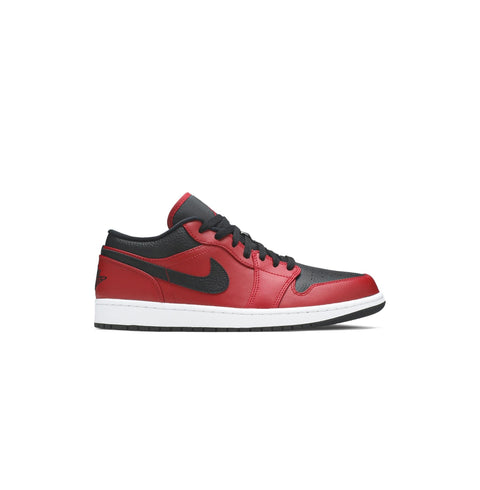 Air Jordan 1 Low 'Reverse Bred Pebbled Swoosh'