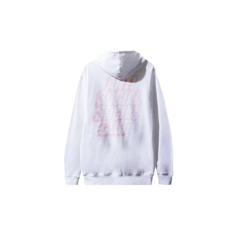 Anti Social Social Club Blocked Hoodie 'White/Pink'