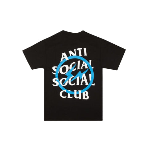 Anti Social Social Club x Fragment Design Blue Bolt Tee 'Black'