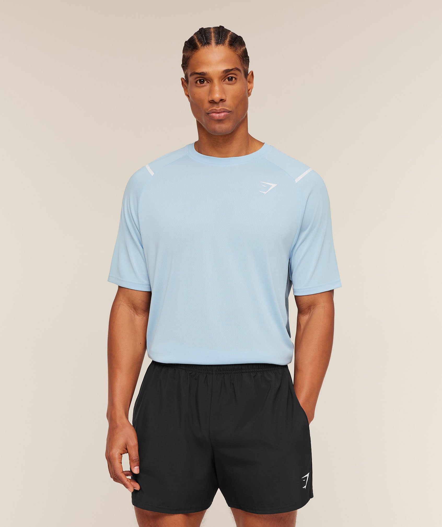 Gymshark Arrival Contrast T-Shirt 'Smokey Grey Grey'