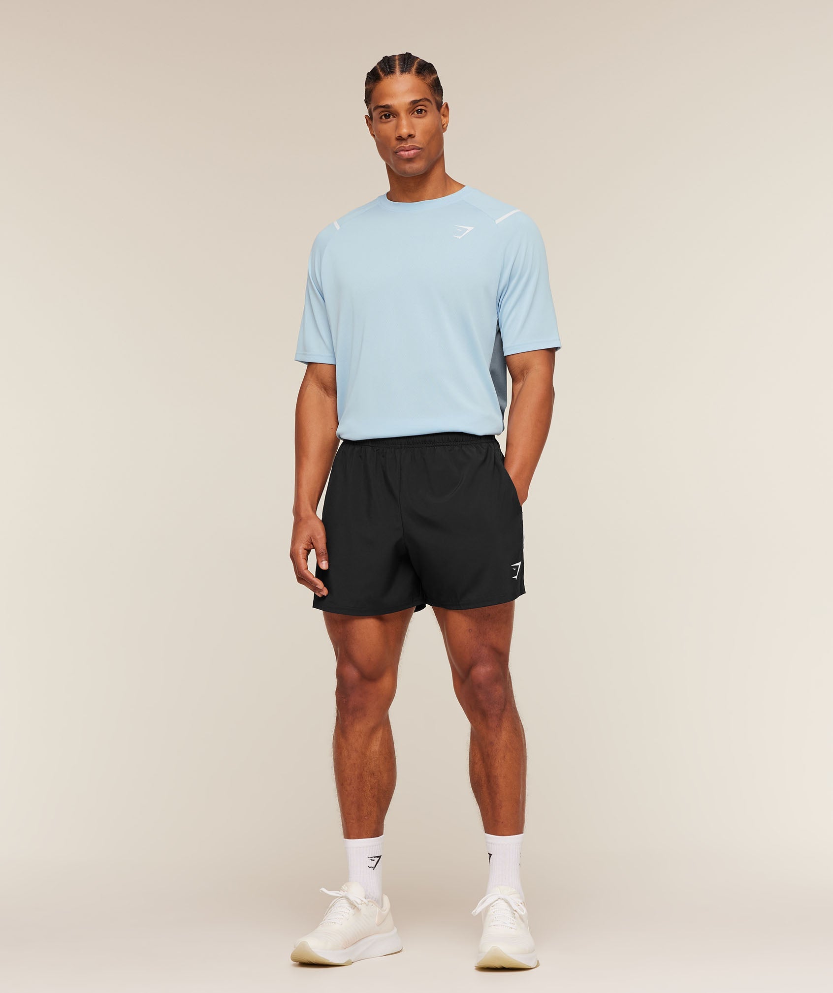 Gymshark Arrival Contrast T-Shirt 'Smokey Grey Grey'