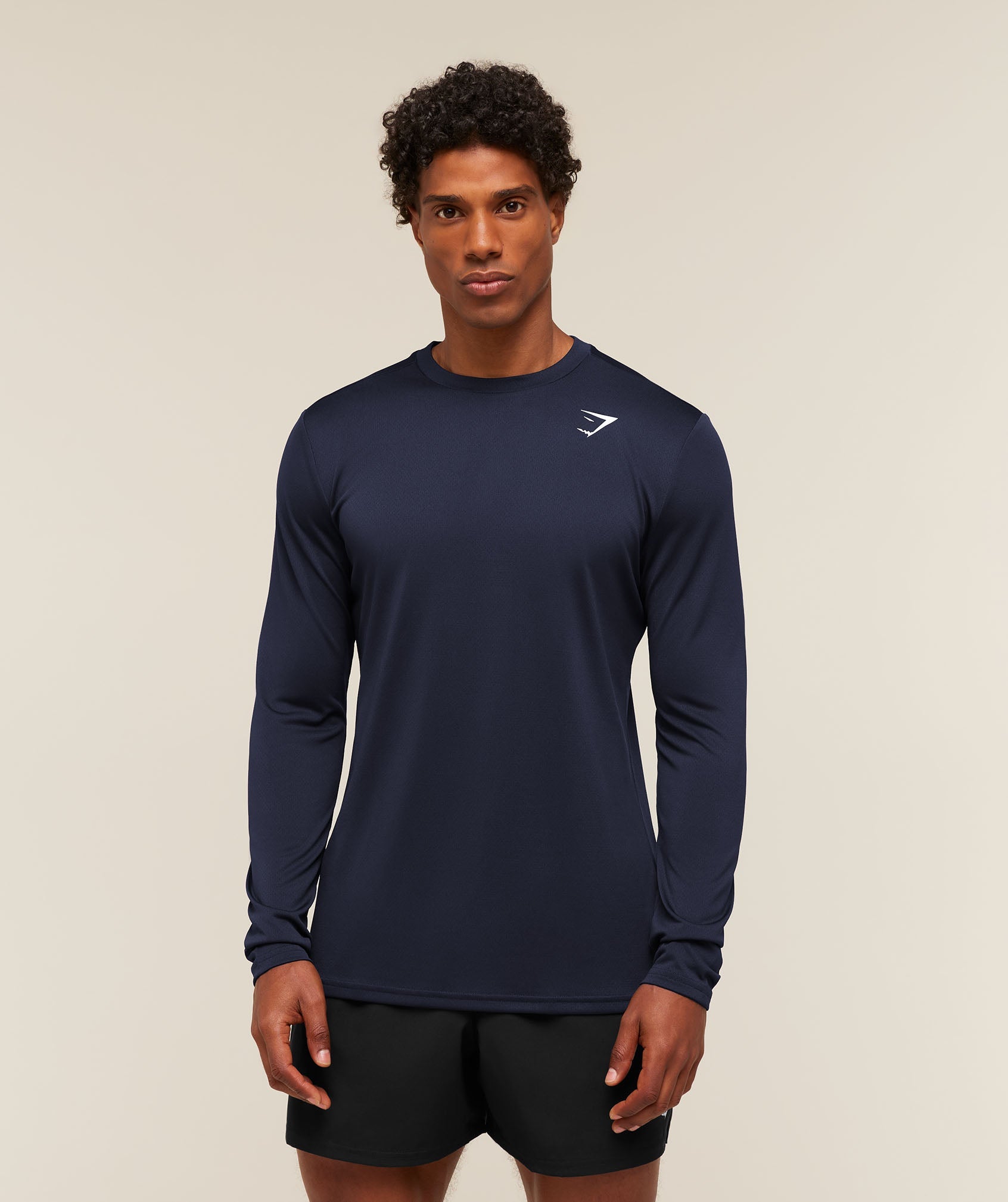 Gymshark Arrival Long Sleeve T-Shirt 'Heavy Blue'
