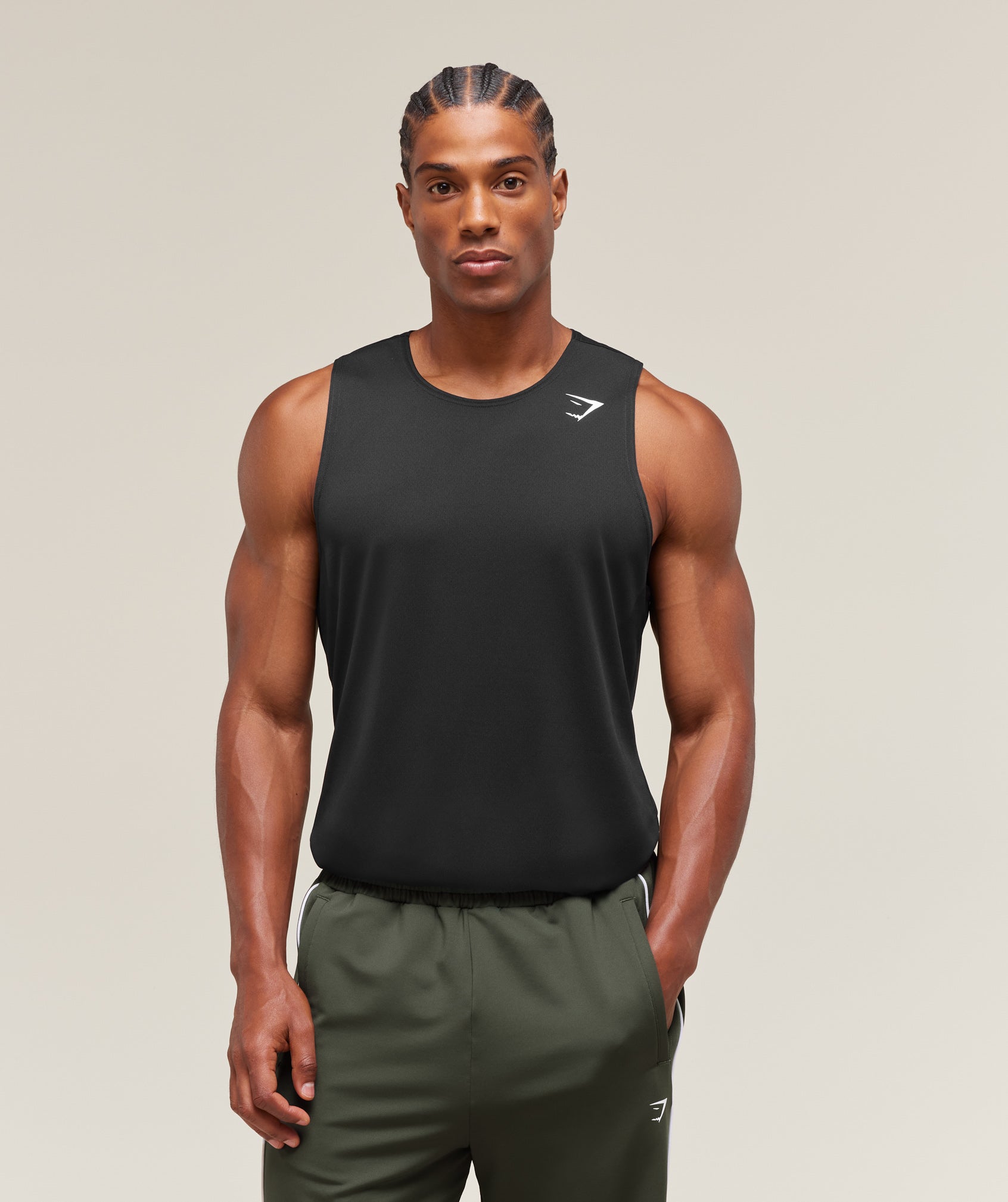 Gymshark Arrival Tank 'Black'