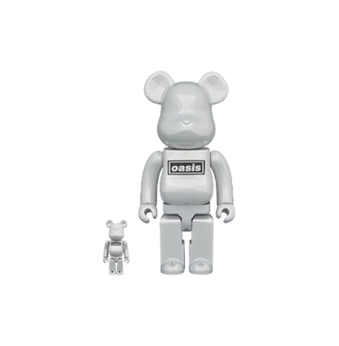 Bearbrick 100% & 400% Set Oasis White Chrome