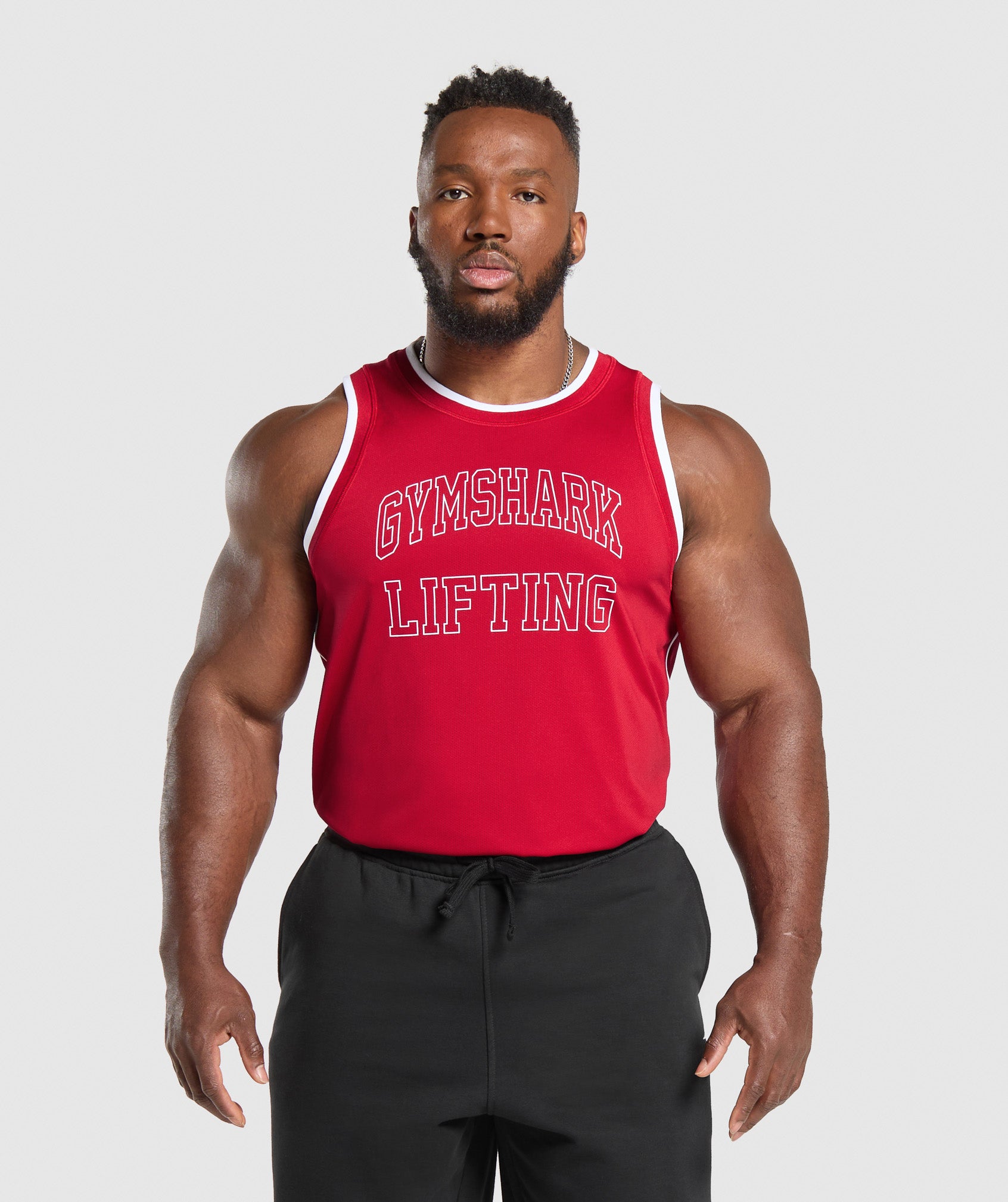 Gymshark Mesh Tank 'Conditioning Red'