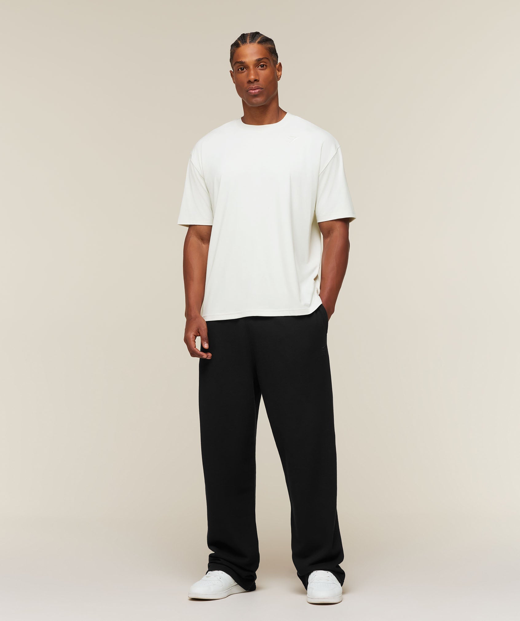 Gymshark Campus Crest T-Shirt 'Soft White'