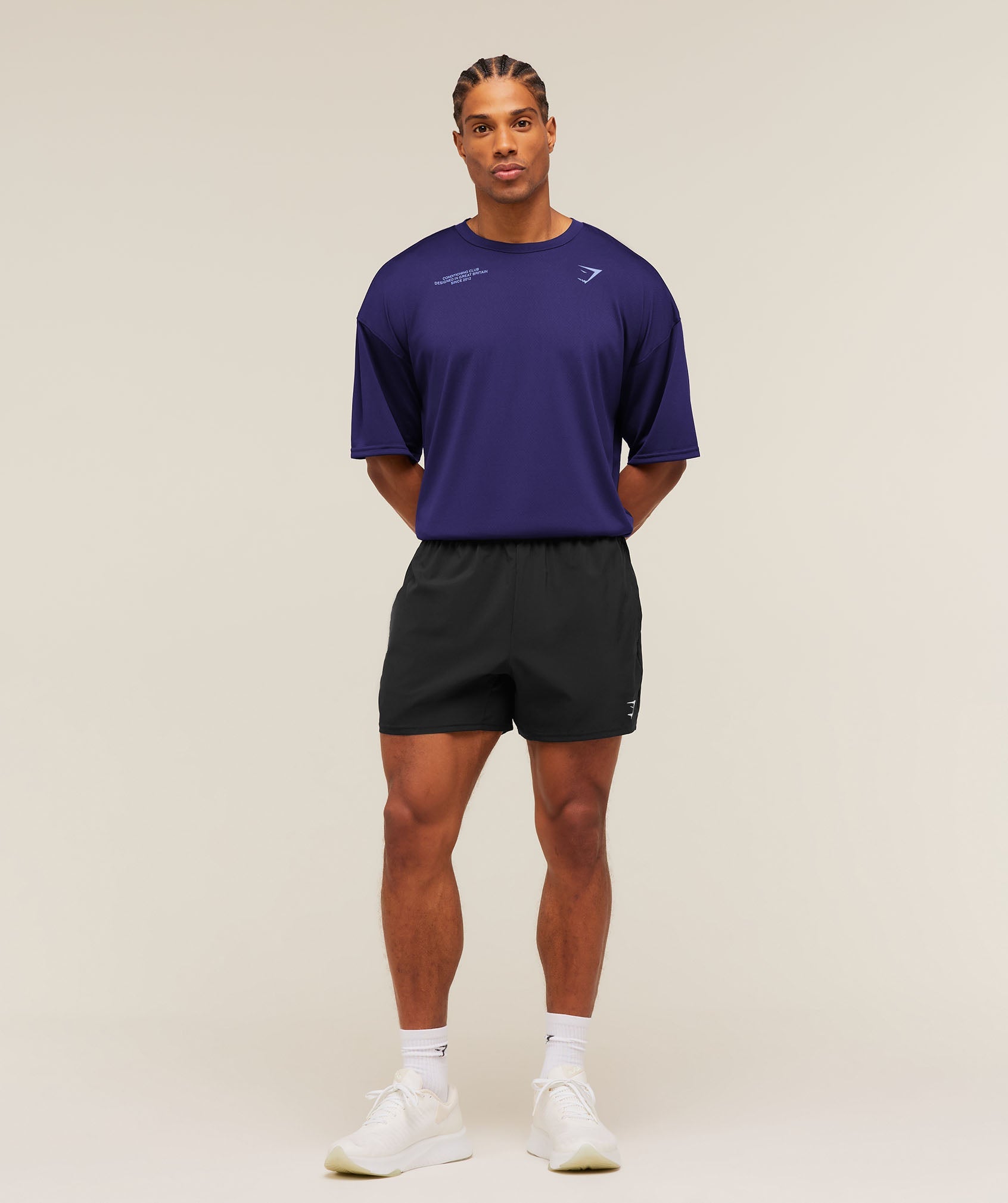 Gymshark Conditioning Club Oversized T-Shirt 'Indigo Purple Steady Purple'