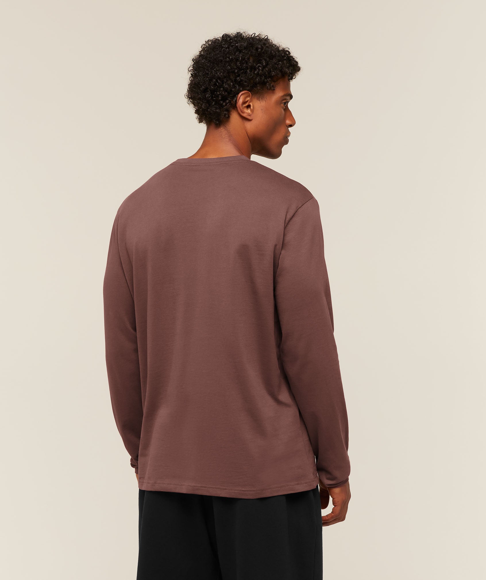 Gymshark Crest Long Sleeve T-Shirt 'Espresso Brown'