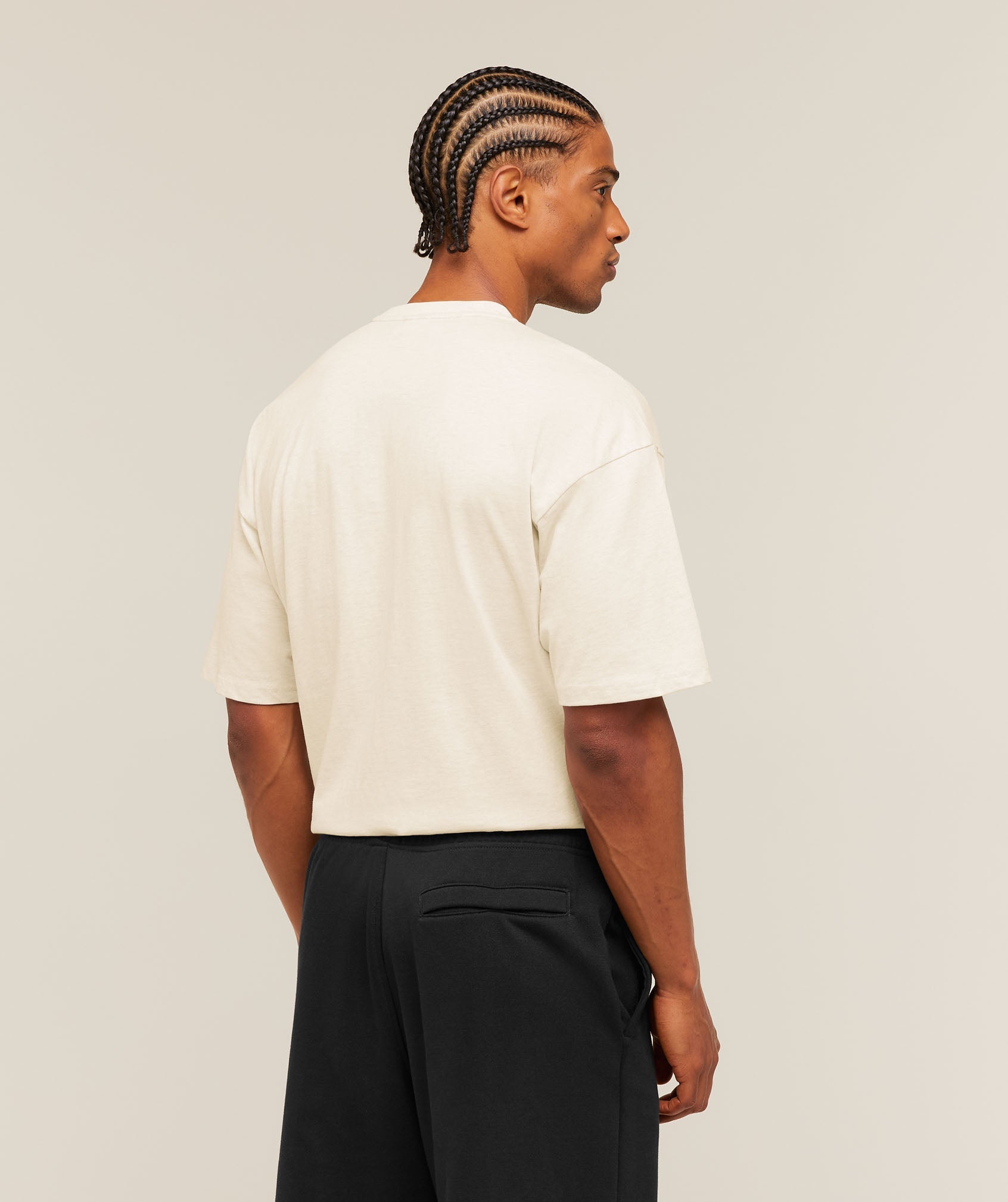 Gymshark Crest Oversized T-Shirt 'Bros Chalk Marl'
