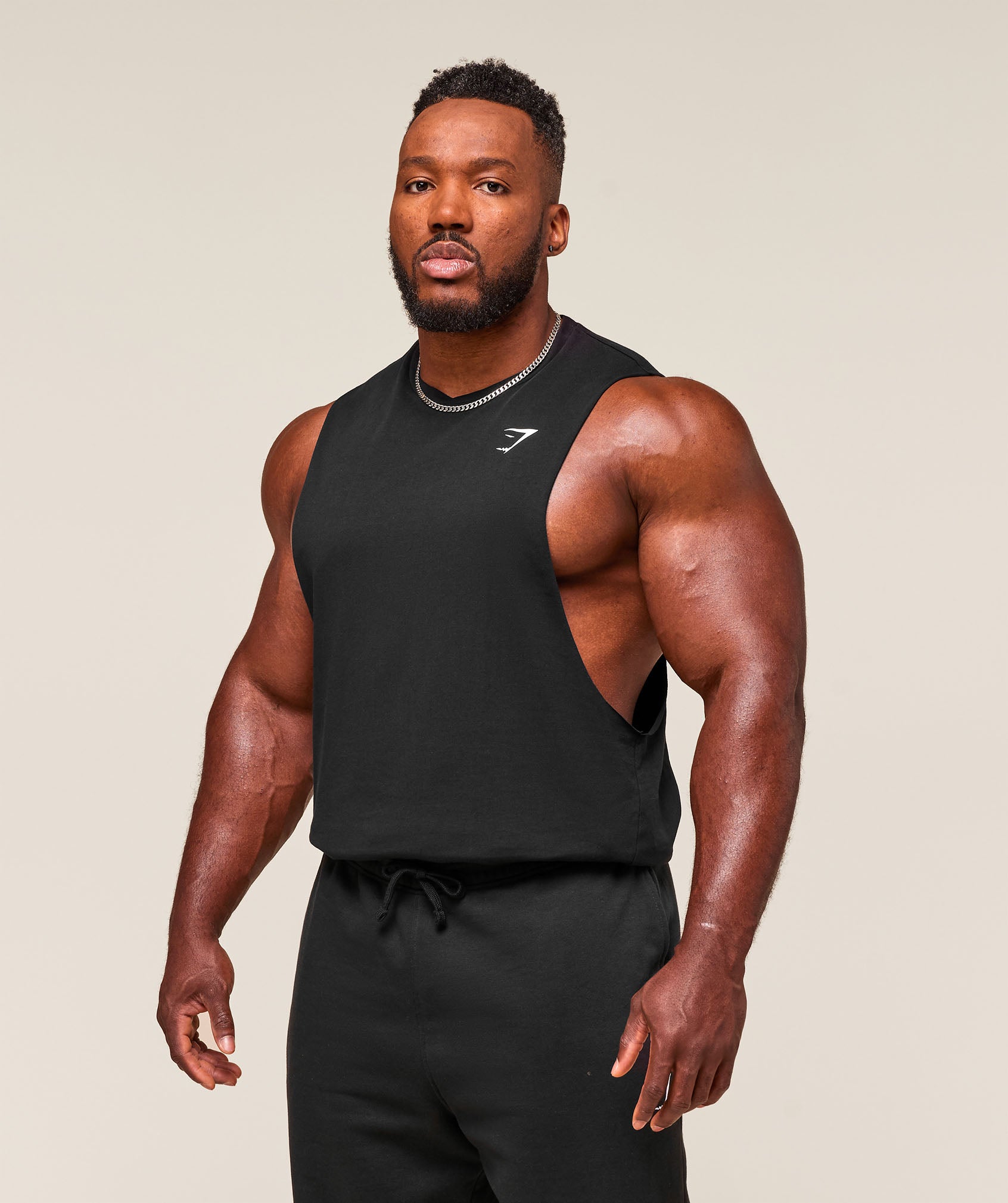 Gymshark Critical 2.0 Drop Arm Tank 'Black'