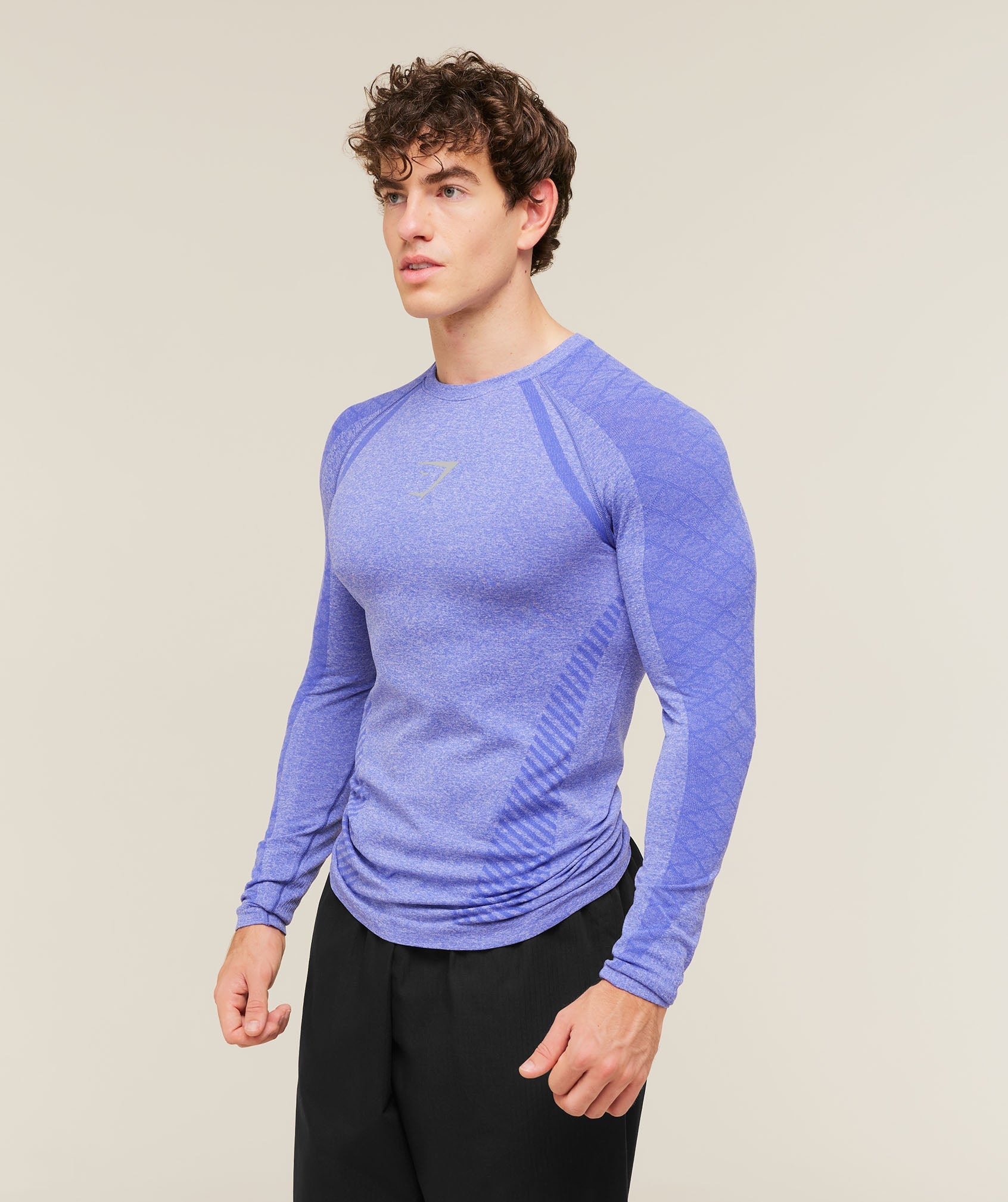 Gymshark Devant Seamless Long Sleeve T-Shirt 'Amethyst'