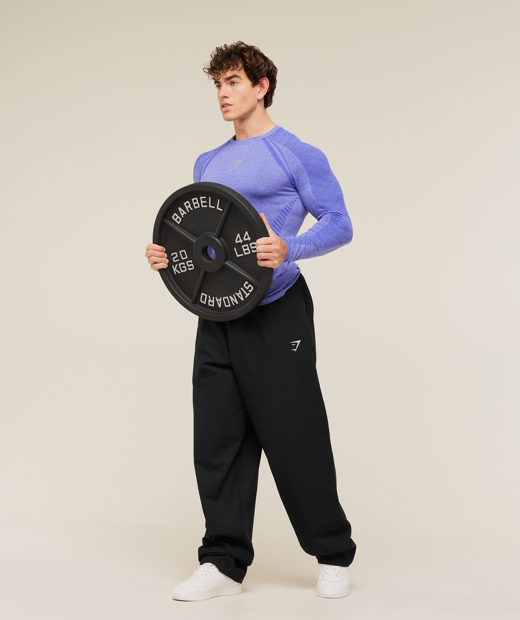 Gymshark Devant Seamless Long Sleeve T-Shirt 'Amethyst'