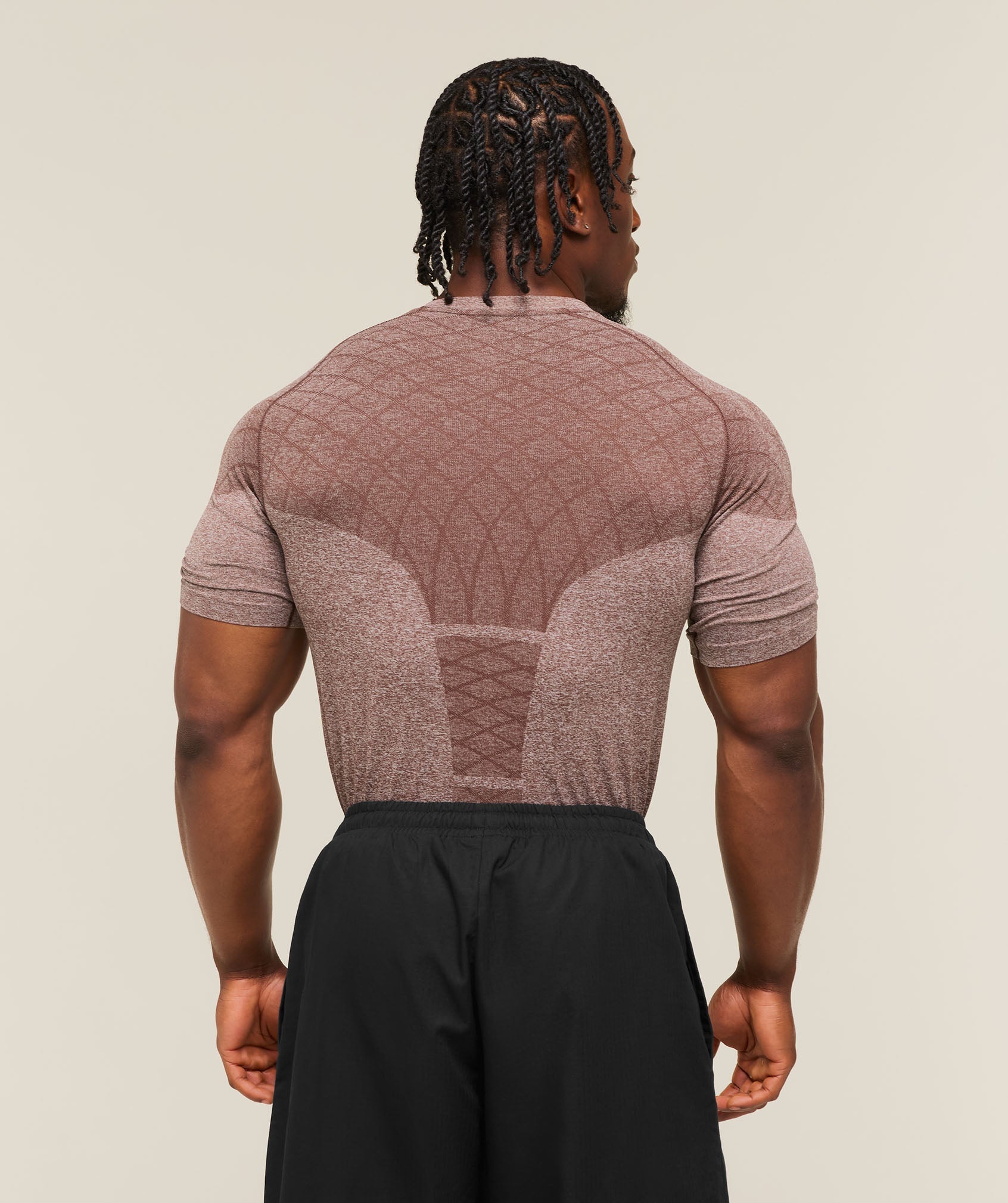 Gymshark Devant Seamless T-Shirt 'Espresso Brown'