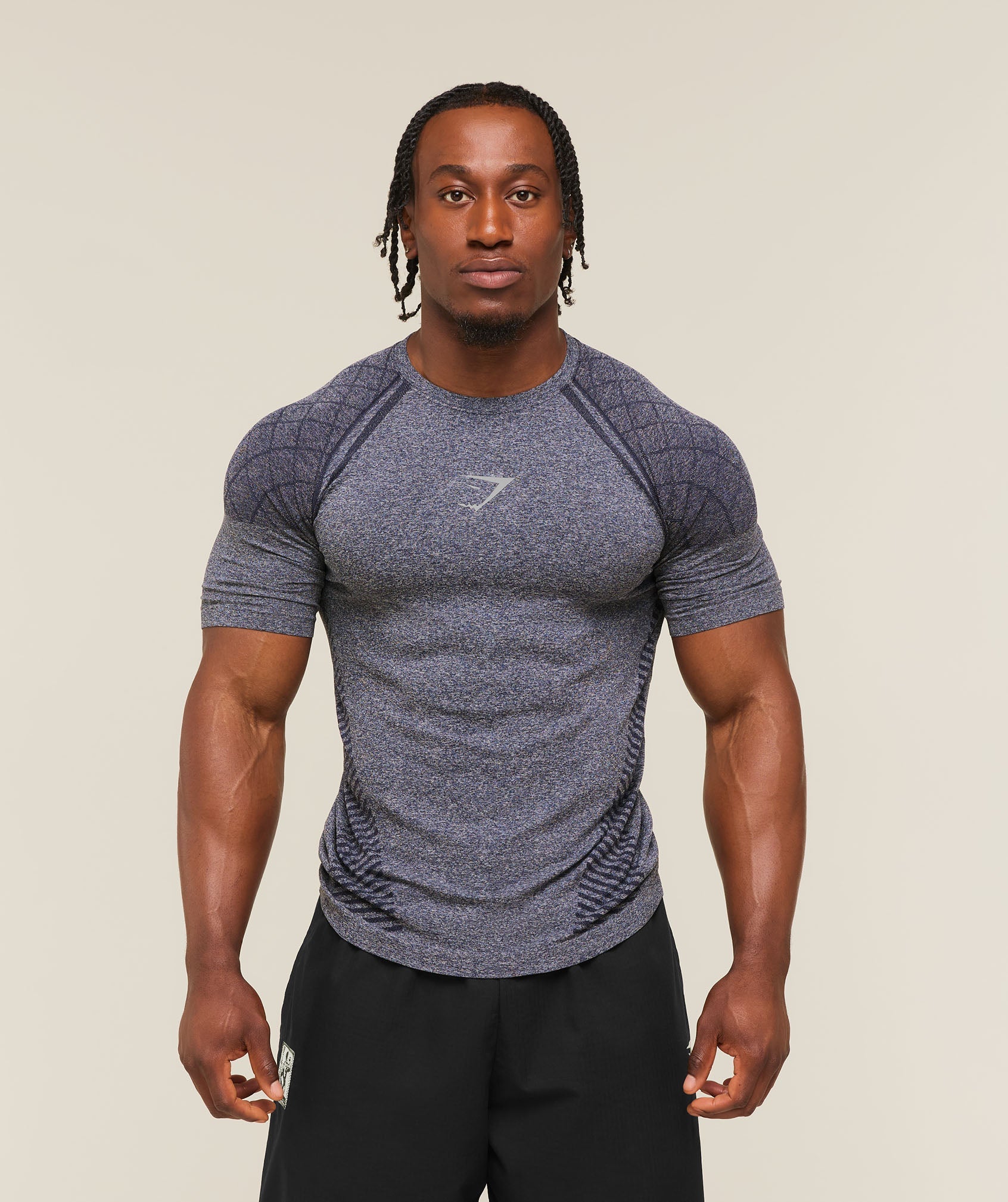 Gymshark Devant Seamless T-Shirt 'Heavy Blue'