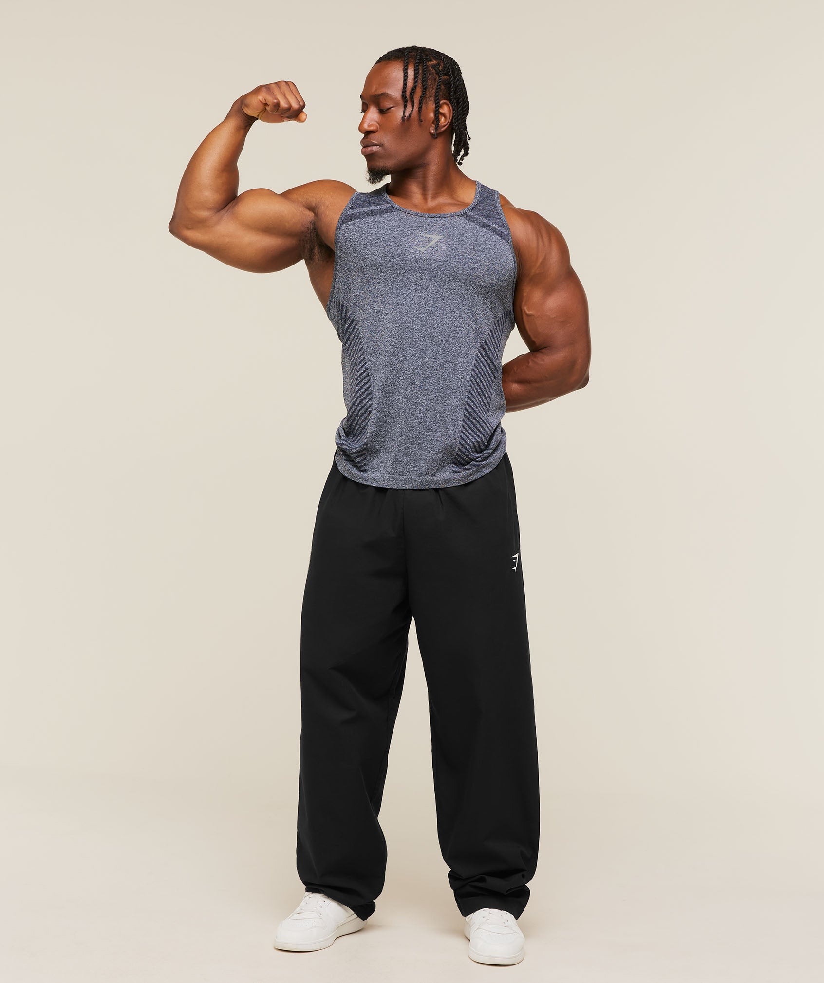 Gymshark Devant Seamless Tank 'Heavy Blue'