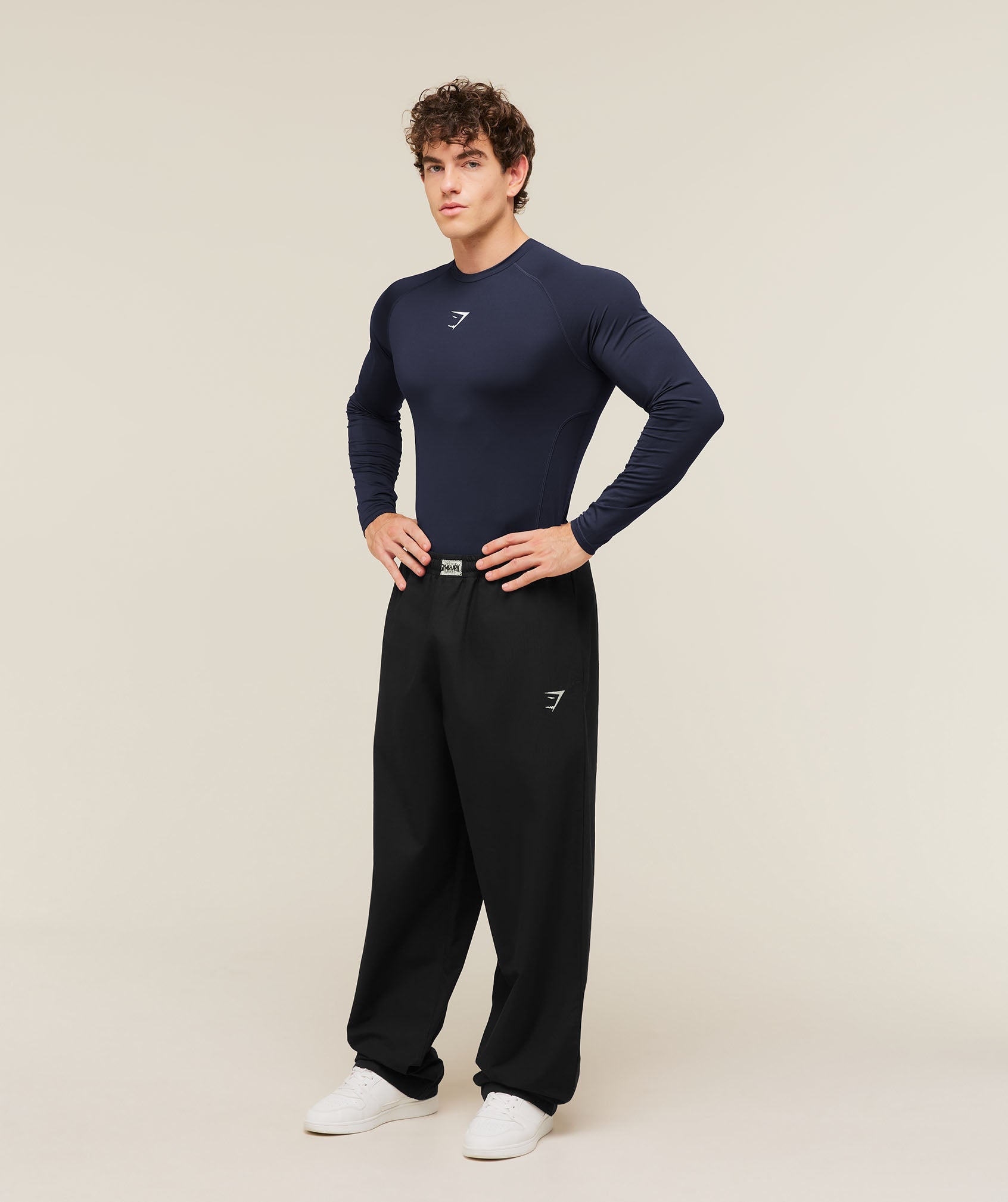 Gymshark Element Baselayer Long Sleeve T-Shirt 'Heavy Blue'