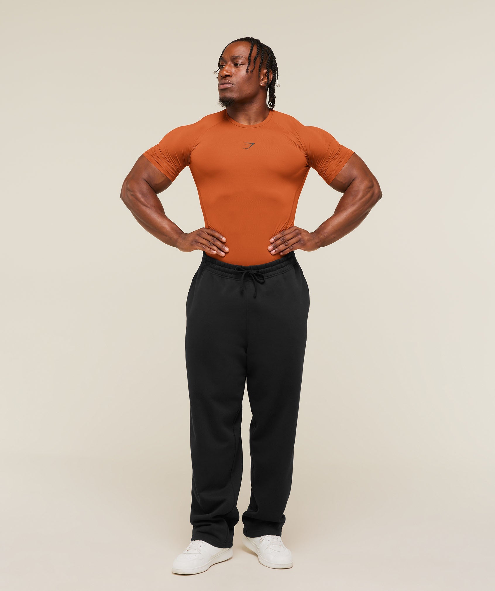 Gymshark Element Baselayer T-Shirt 'Nutmeg Orange'
