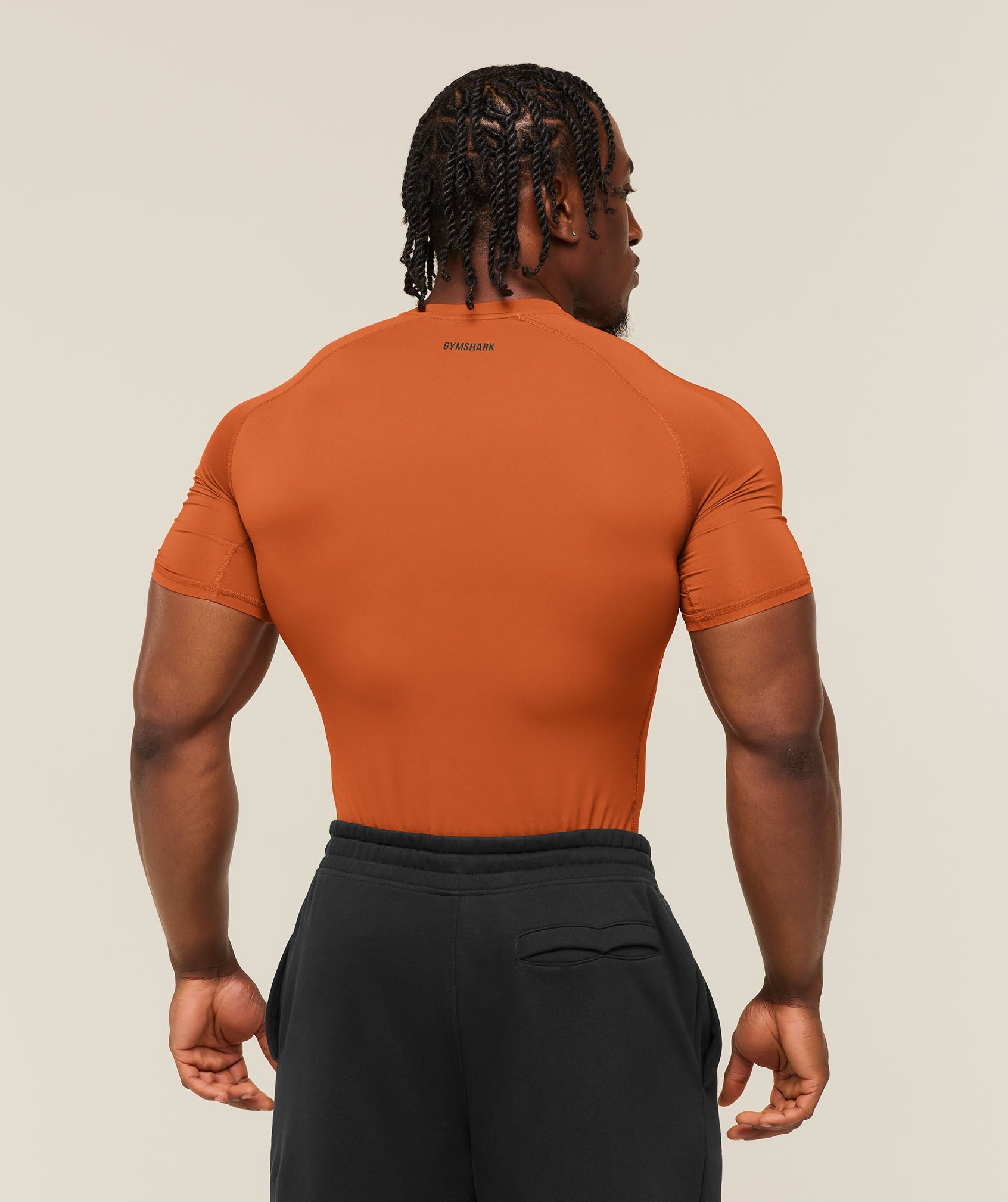 Gymshark Element Baselayer T-Shirt 'Nutmeg Orange'