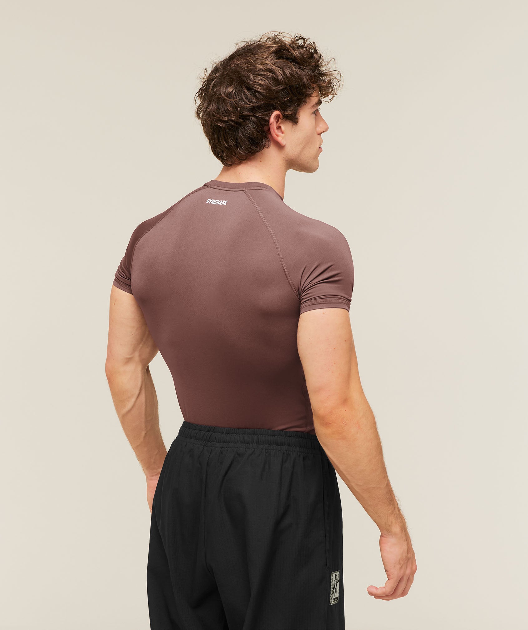 Gymshark Element Baselayer T-Shirt 'Espresso Brown'