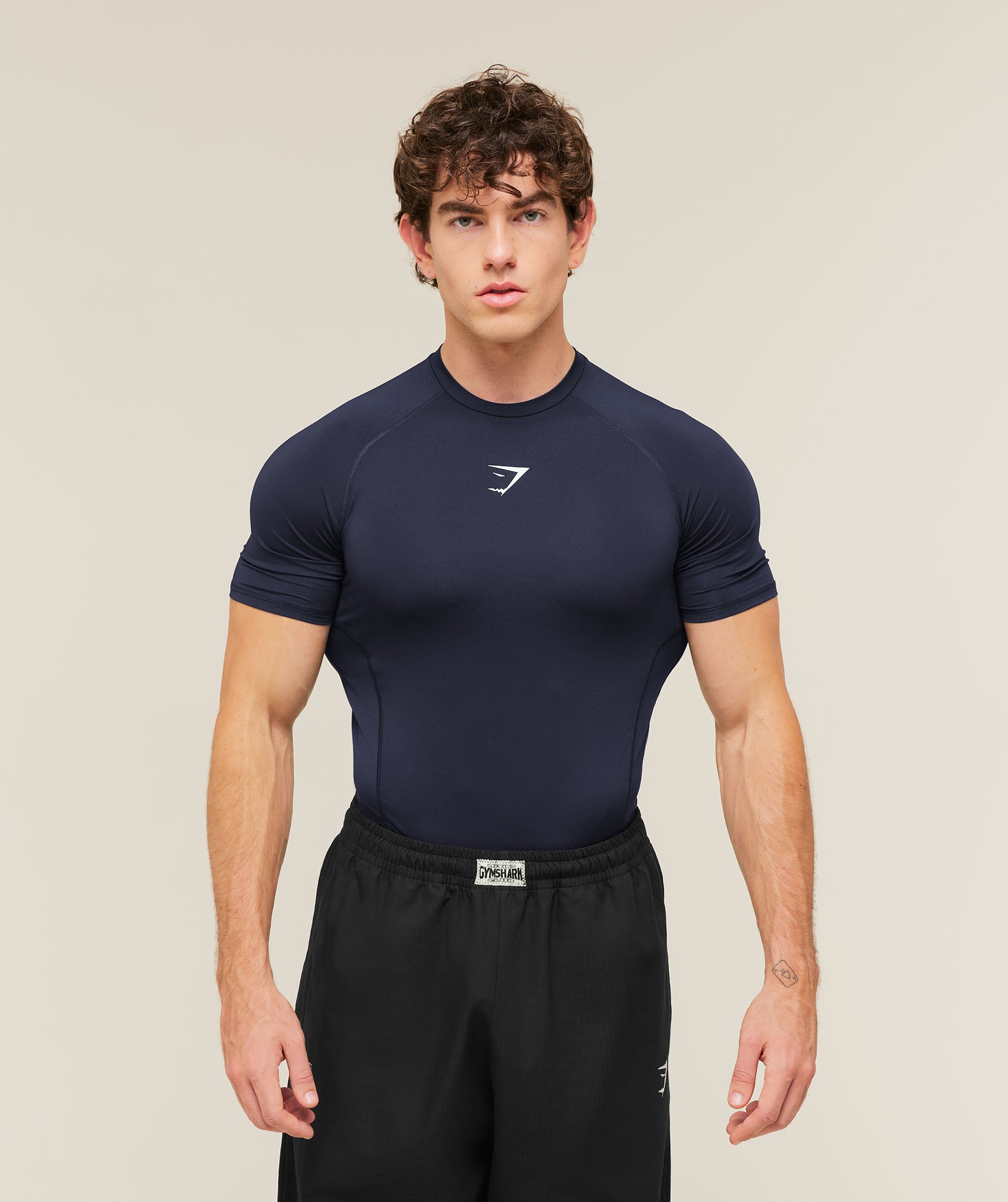 Gymshark Element Baselayer T-Shirt 'Heavy Blue'