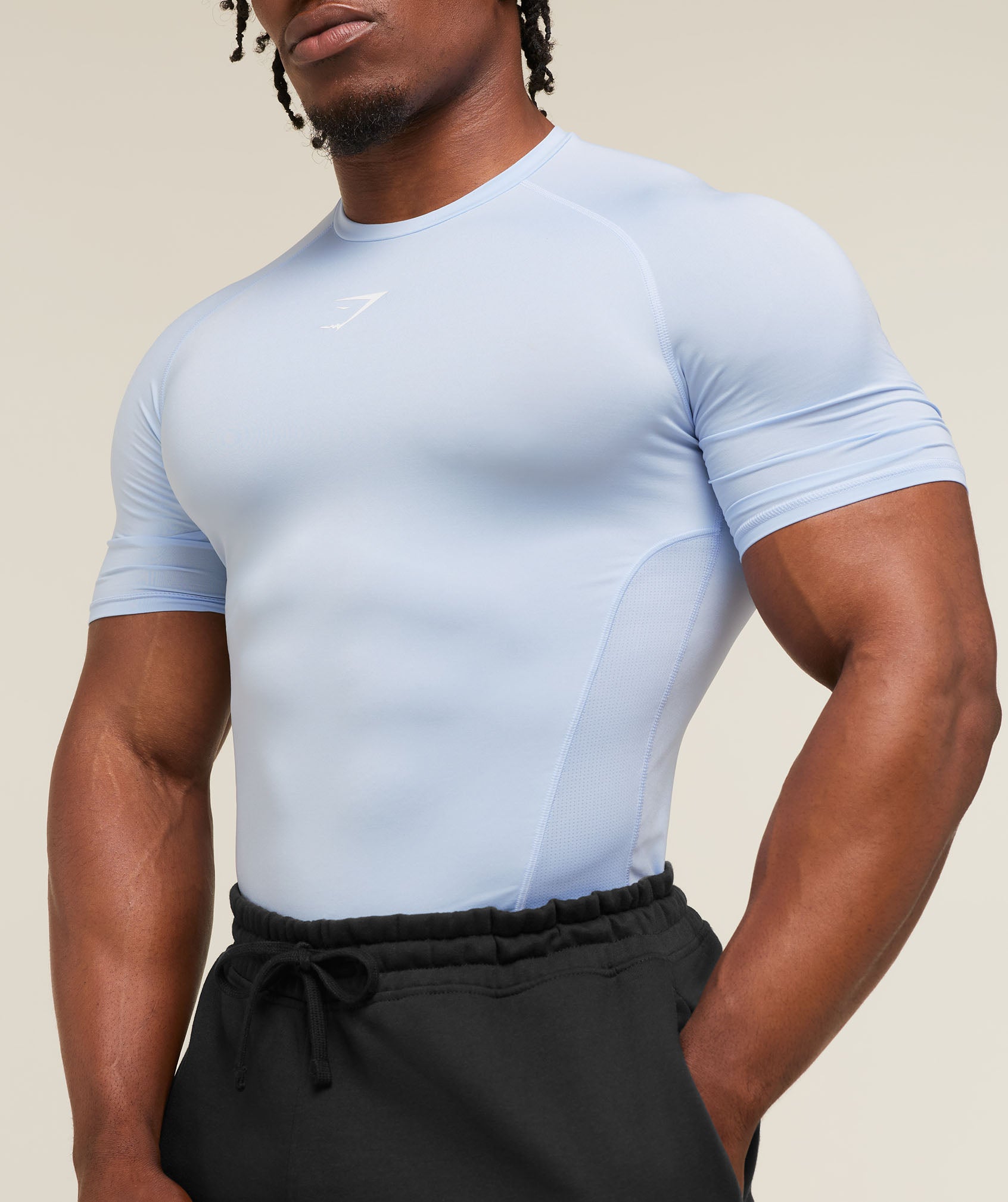 Gymshark Element Baselayer T-Shirt 'Tranquil Blue'
