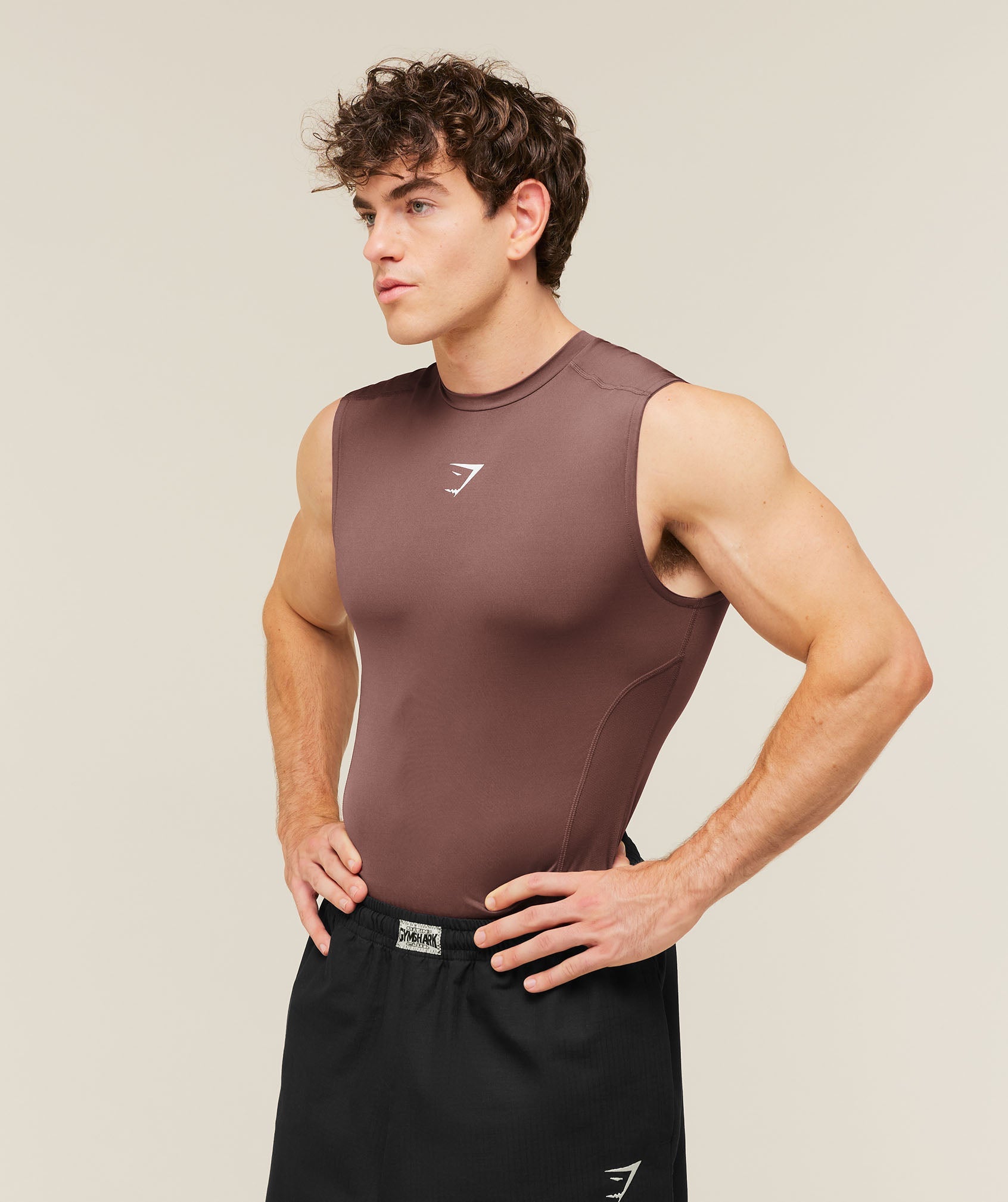 Gymshark Element Tank 'Espresso Brown'