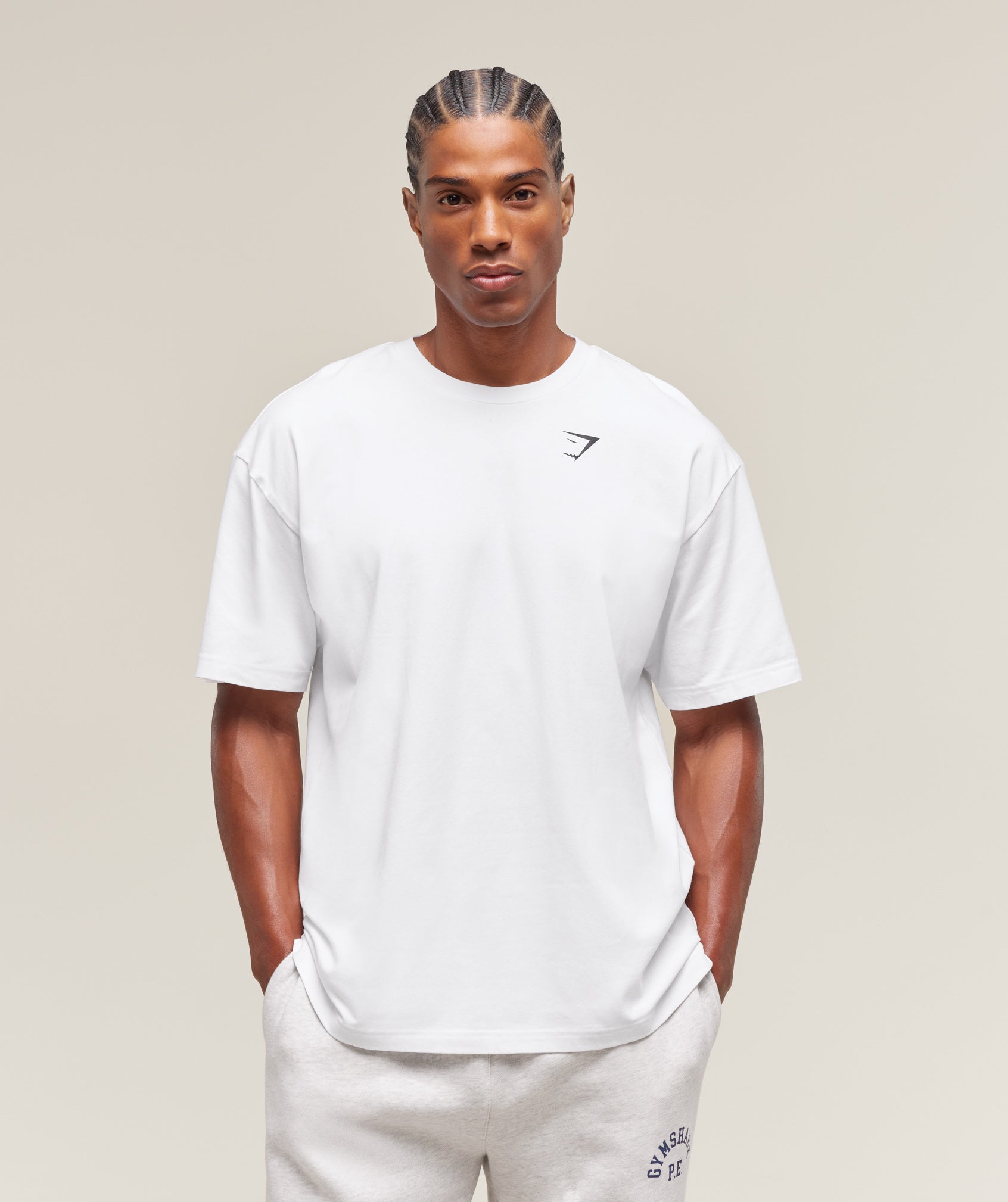 Gymshark Essential Oversized T-Shirt 'White'