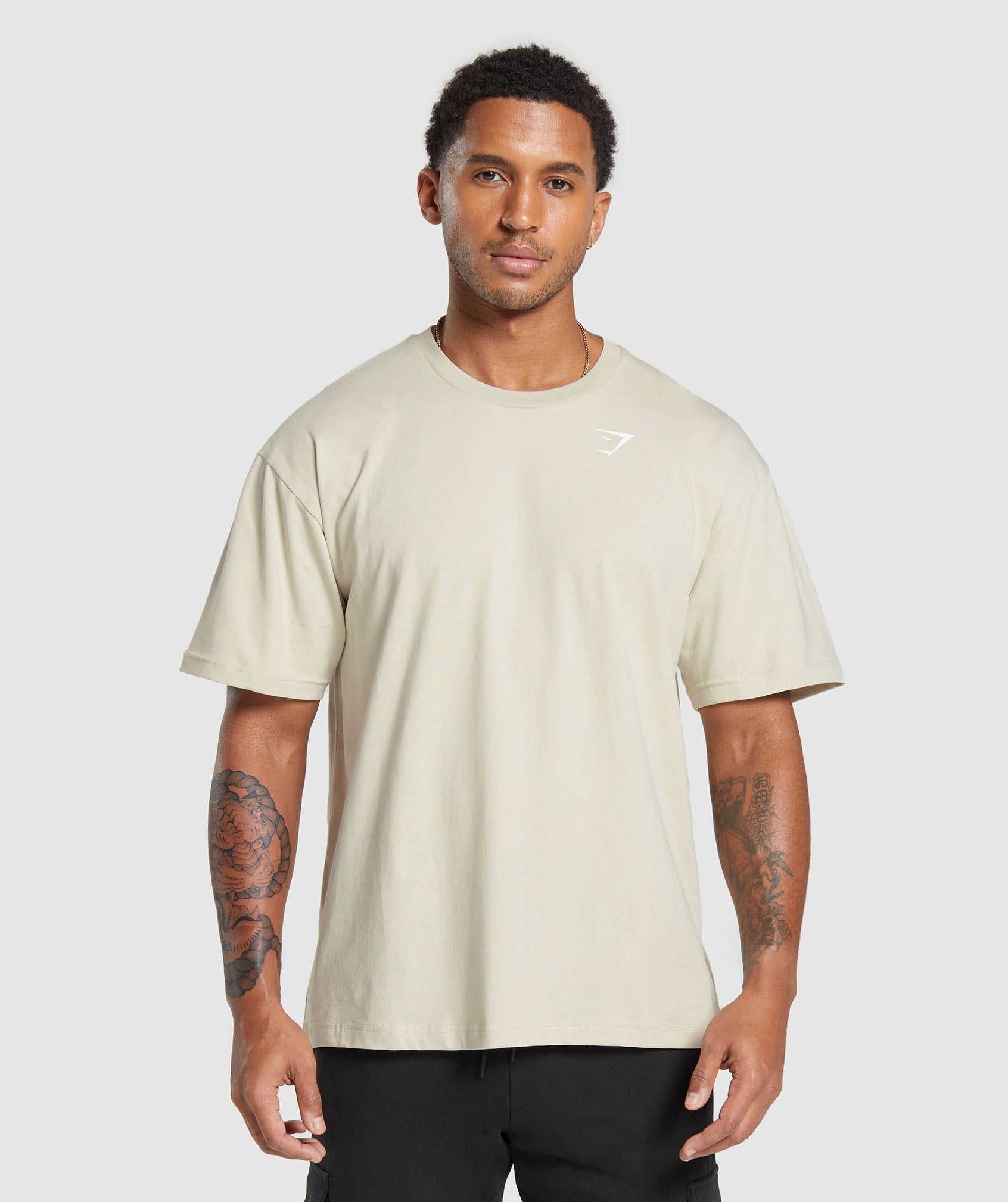 Gymshark Essential Oversized T-Shirt 'Pebble Grey'