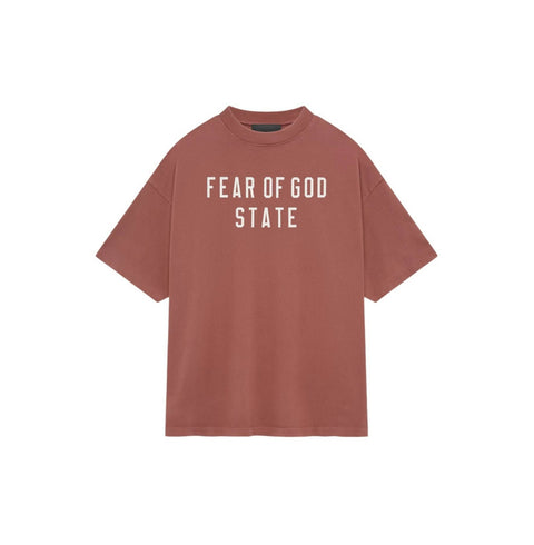 Fear of God Essentials Crimson Heavy T-Shirt