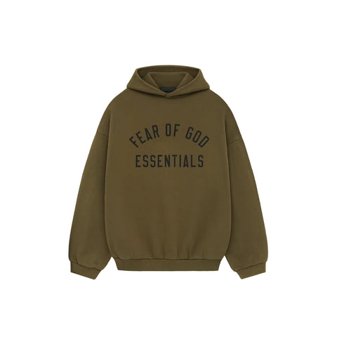 Fear of God Essentials Fleece Hoodie 'Olive'