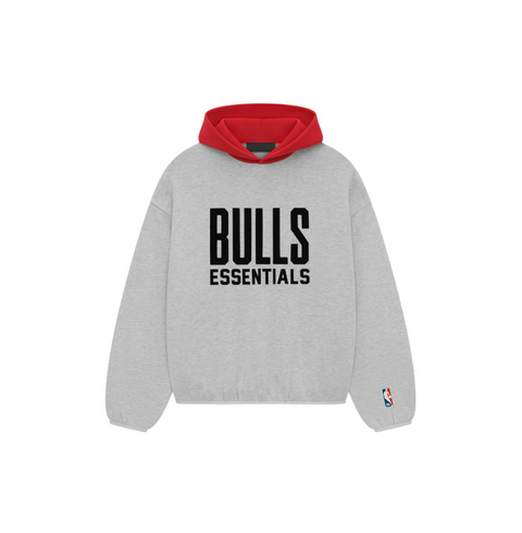 Fear of God Essentials NBA Bulls Hoodie 'Light Heather'