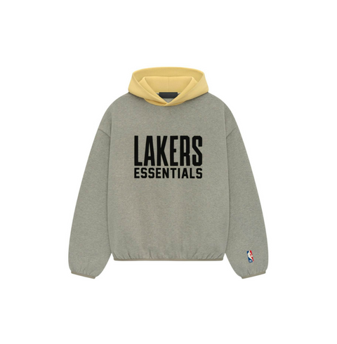 Fear of God Essentials NBA Lakers Hoodie 'Warm Heather'