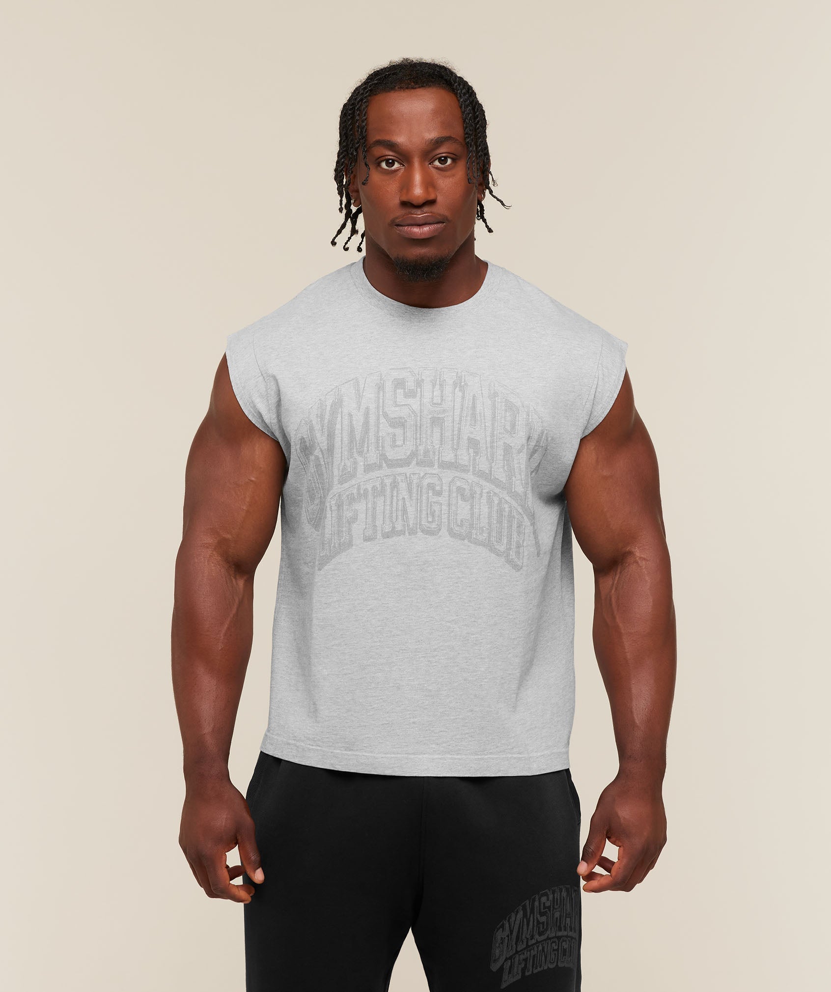 Gymshark GSLC Cut off tank 'Bros Soft Grey Marl'
