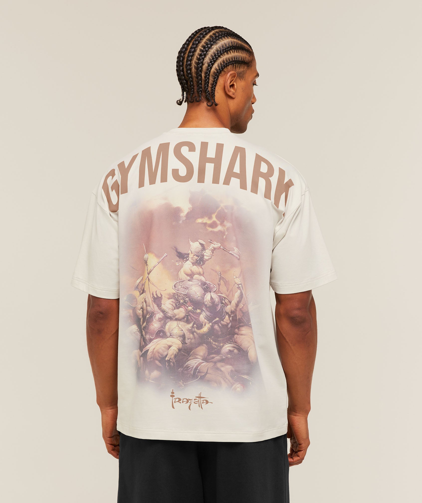 Gymshark x Frazetta Power T-Shirt 'Tinted White'