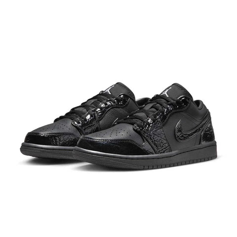 Wmns Air Jordan 1 Low SE 'Black Croc'