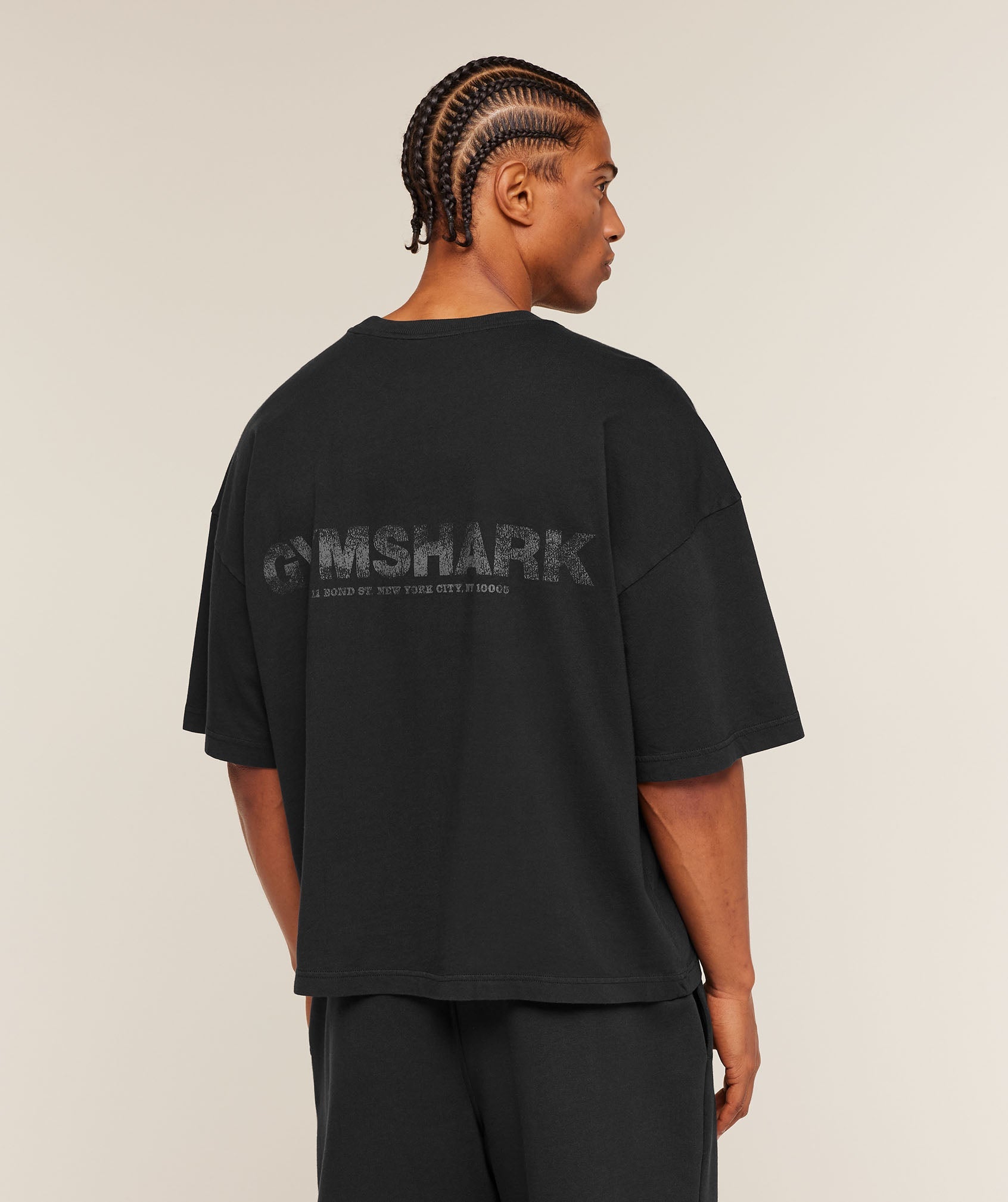 Gymshark Accent Boxy T-Shirt 'Black'