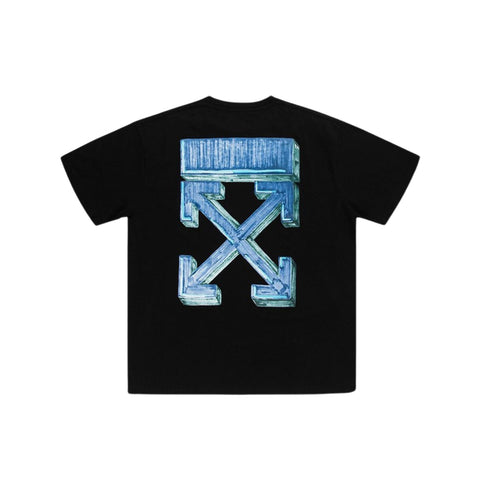 Off-White Blue Marker White Blue Oversized Tee