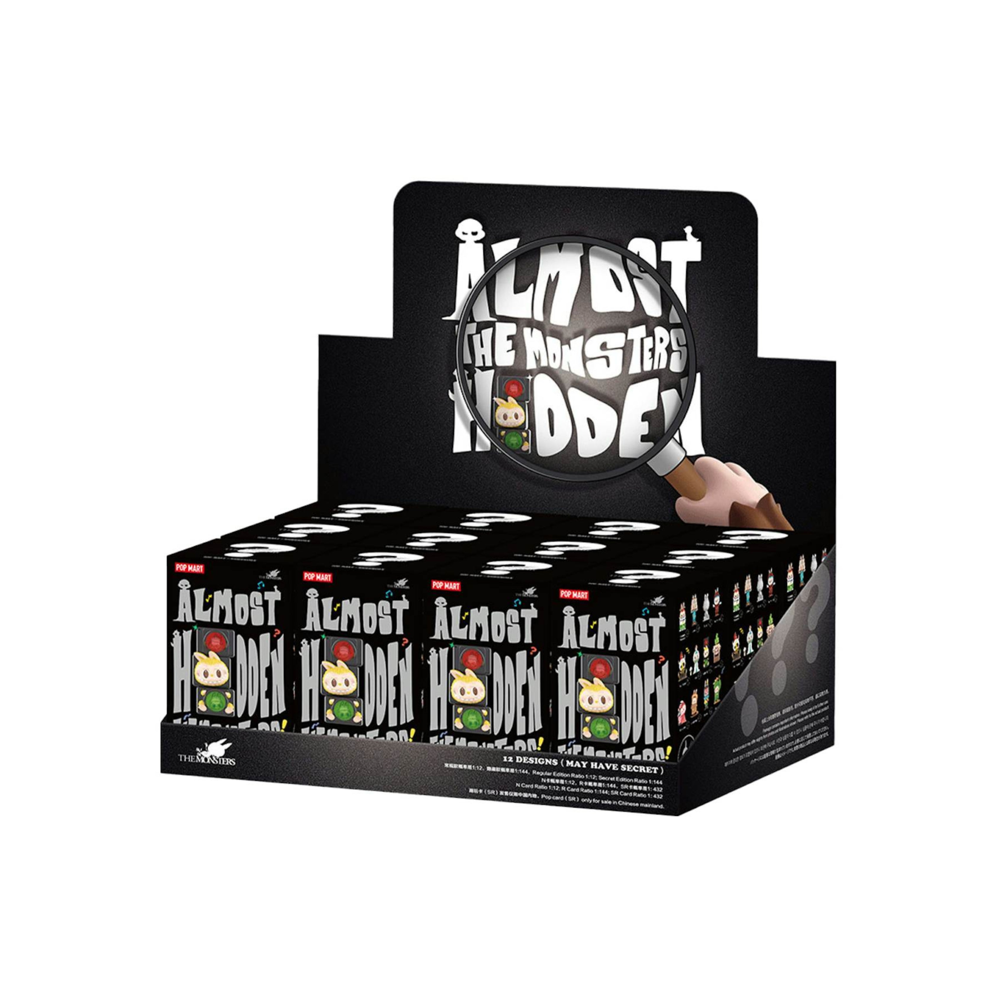 Pop Mart Labubu The Monsters Almost Hidden Series Figures Sealed Case (12 Blind Box)