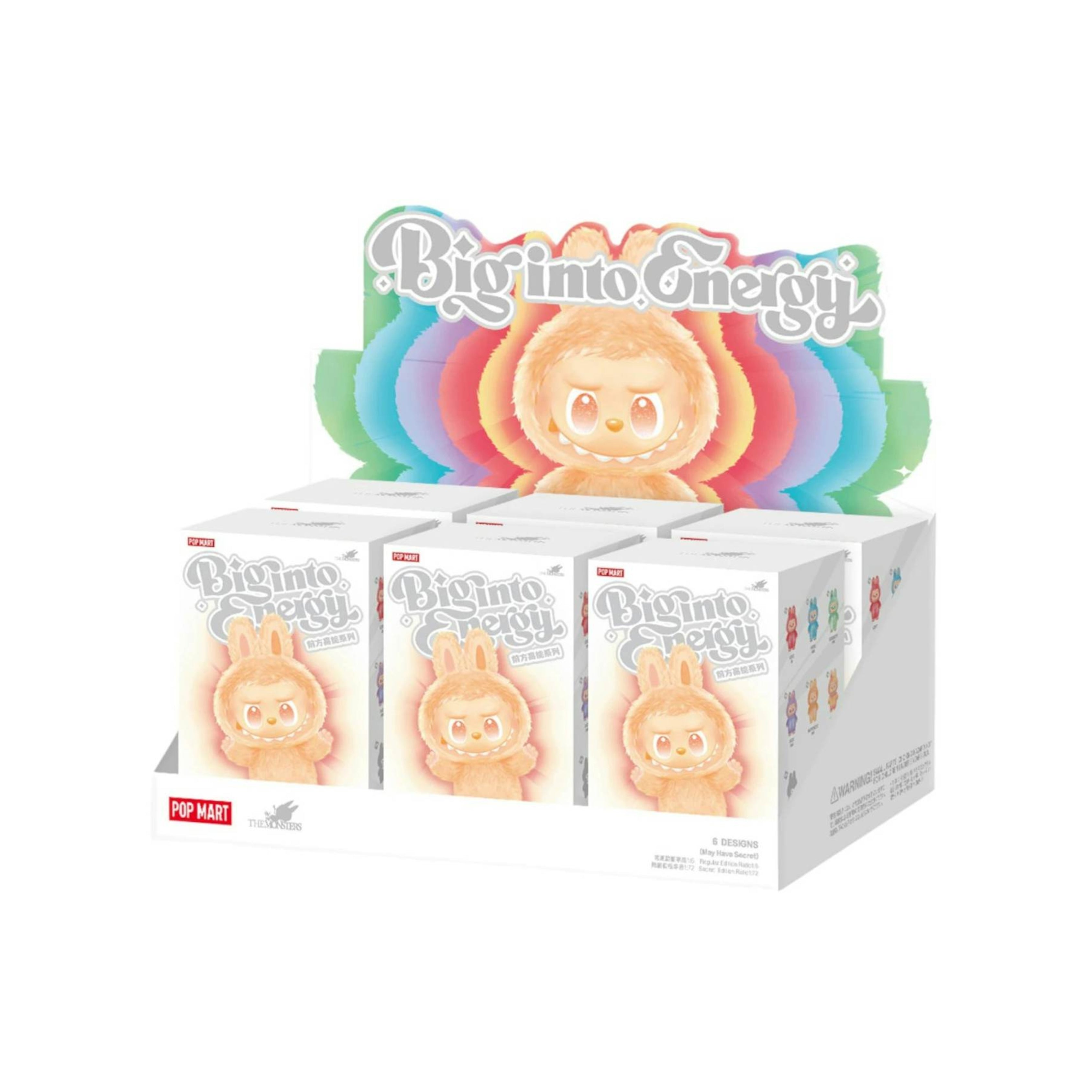 Pop Mart Labubu The Monsters Big into Energy Series Vinyl Plush Pendant Sealed Case (6 Blind Box)