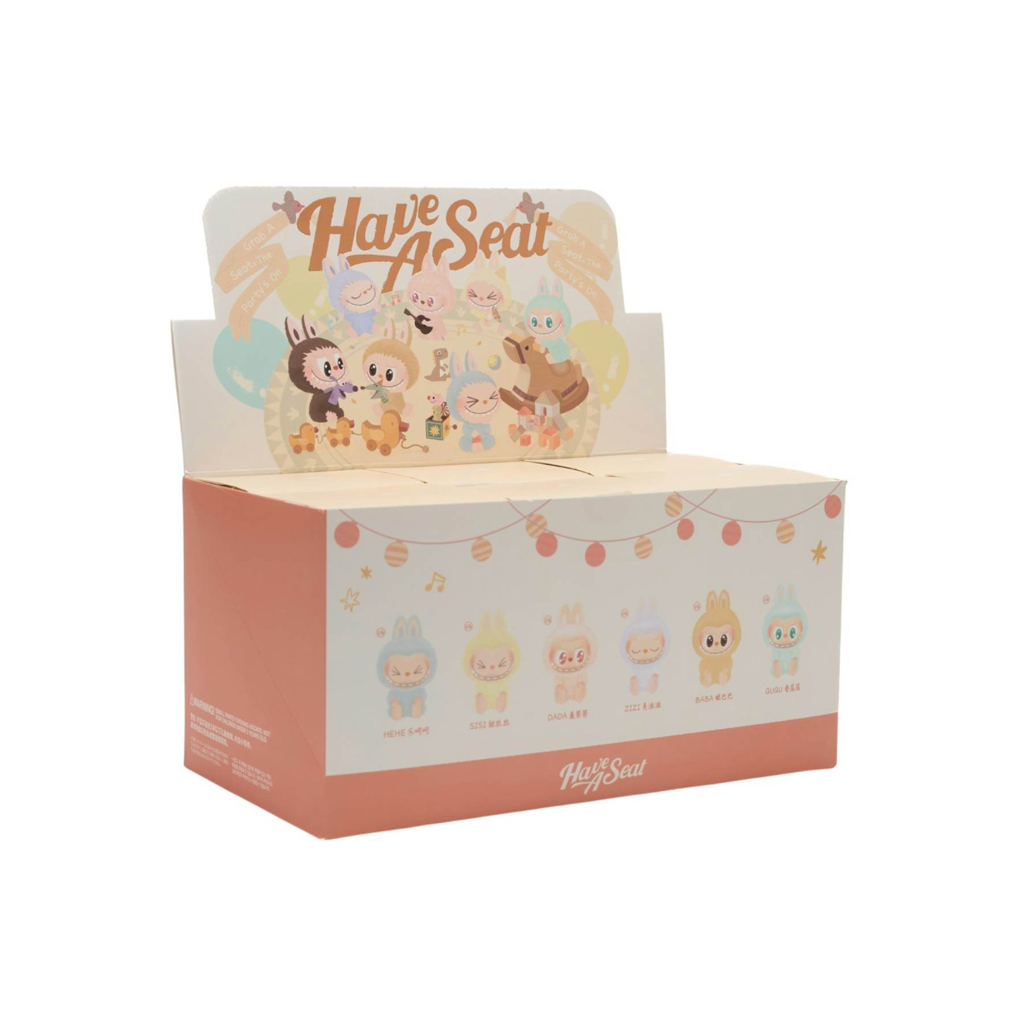 Pop Mart Labubu The Monsters Have a Seat Vinyl Plush Sealed Case (6 Blind Boxes)