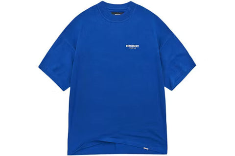 Represent Owners Club T-Shirt - Cobalt Blue/White