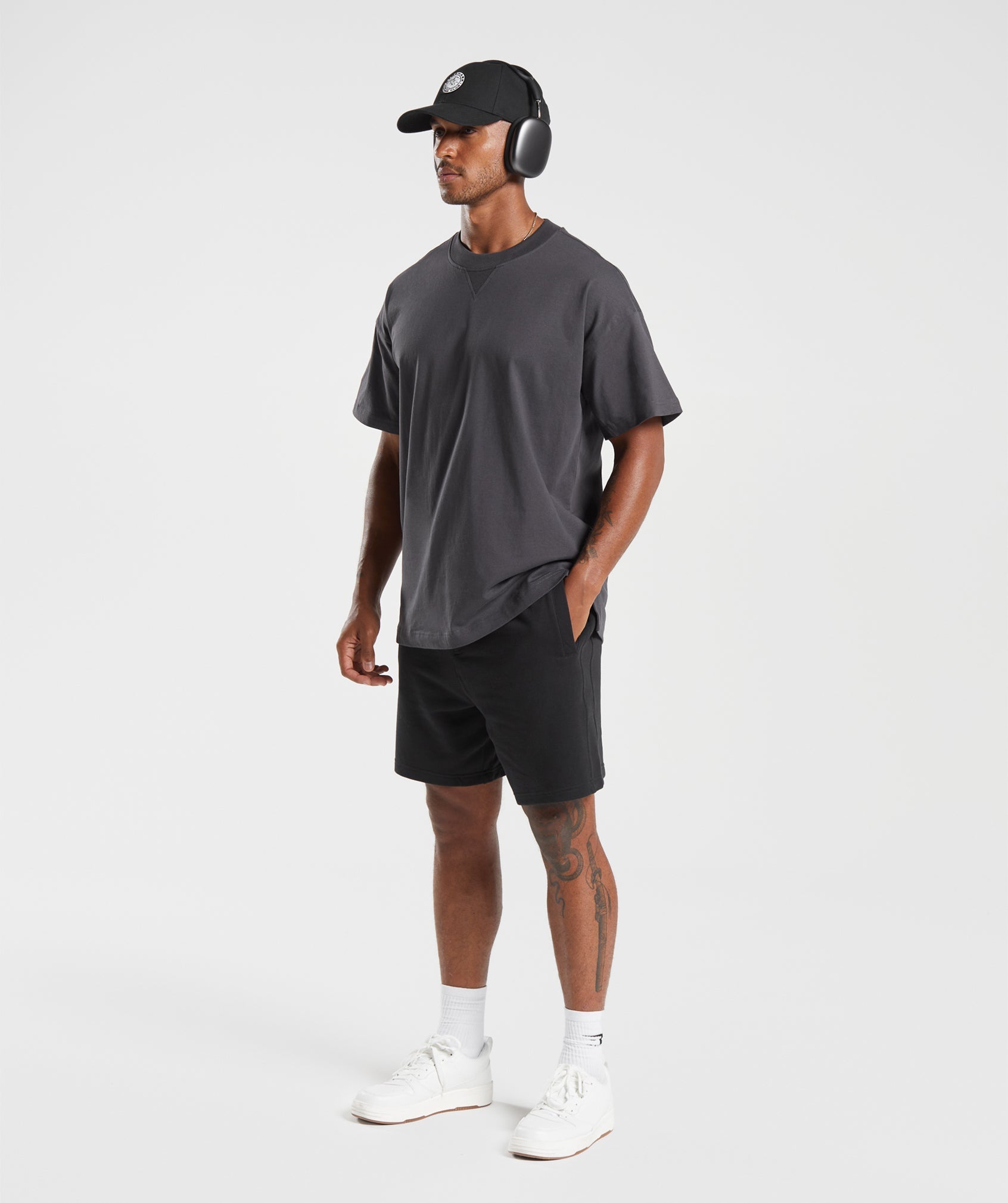 Gymshark Rest Day Essentials T-Shirt 'Onyx Grey'