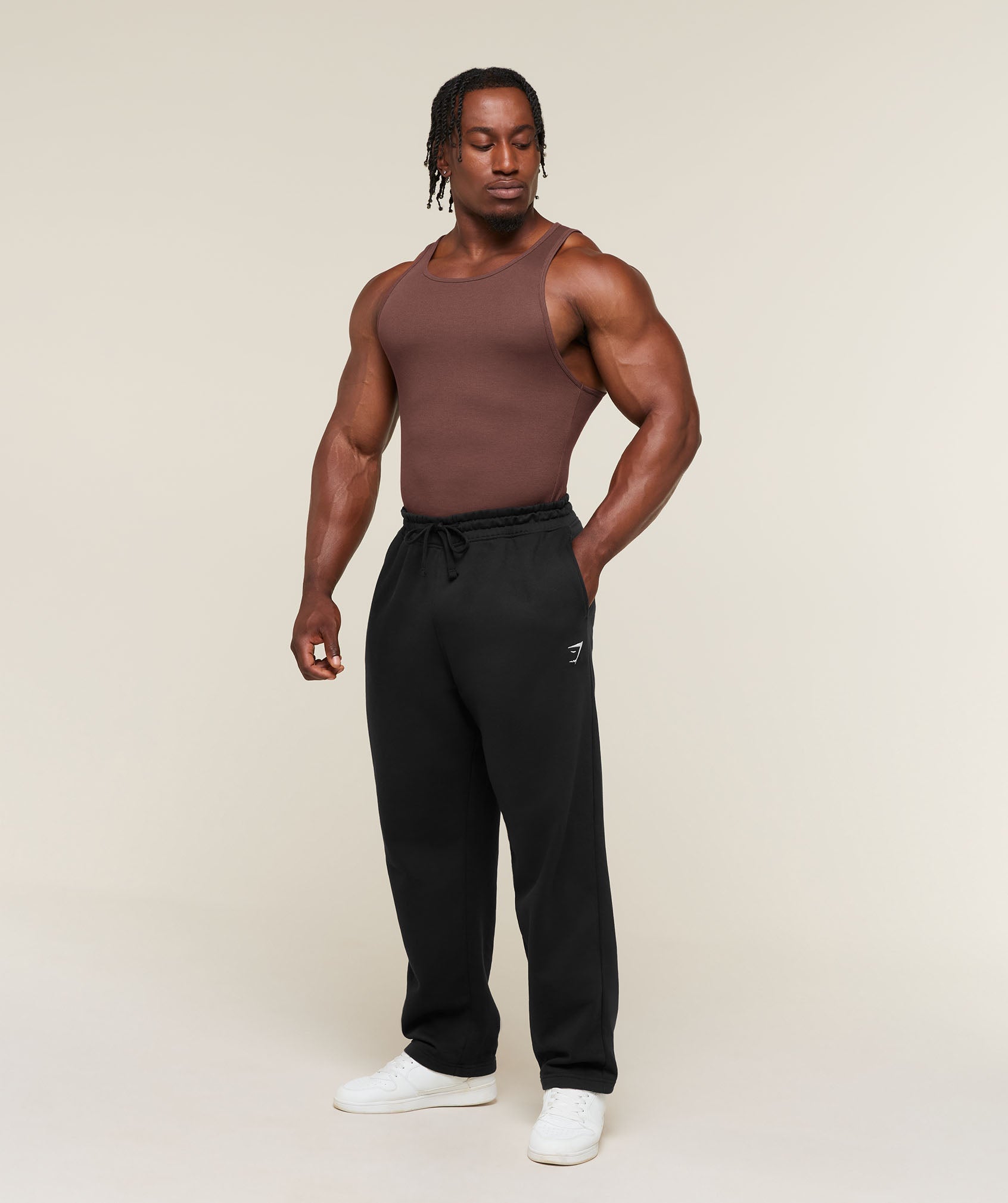 Gymshark Ribbed Tank 1PK 'Espresso Brown'