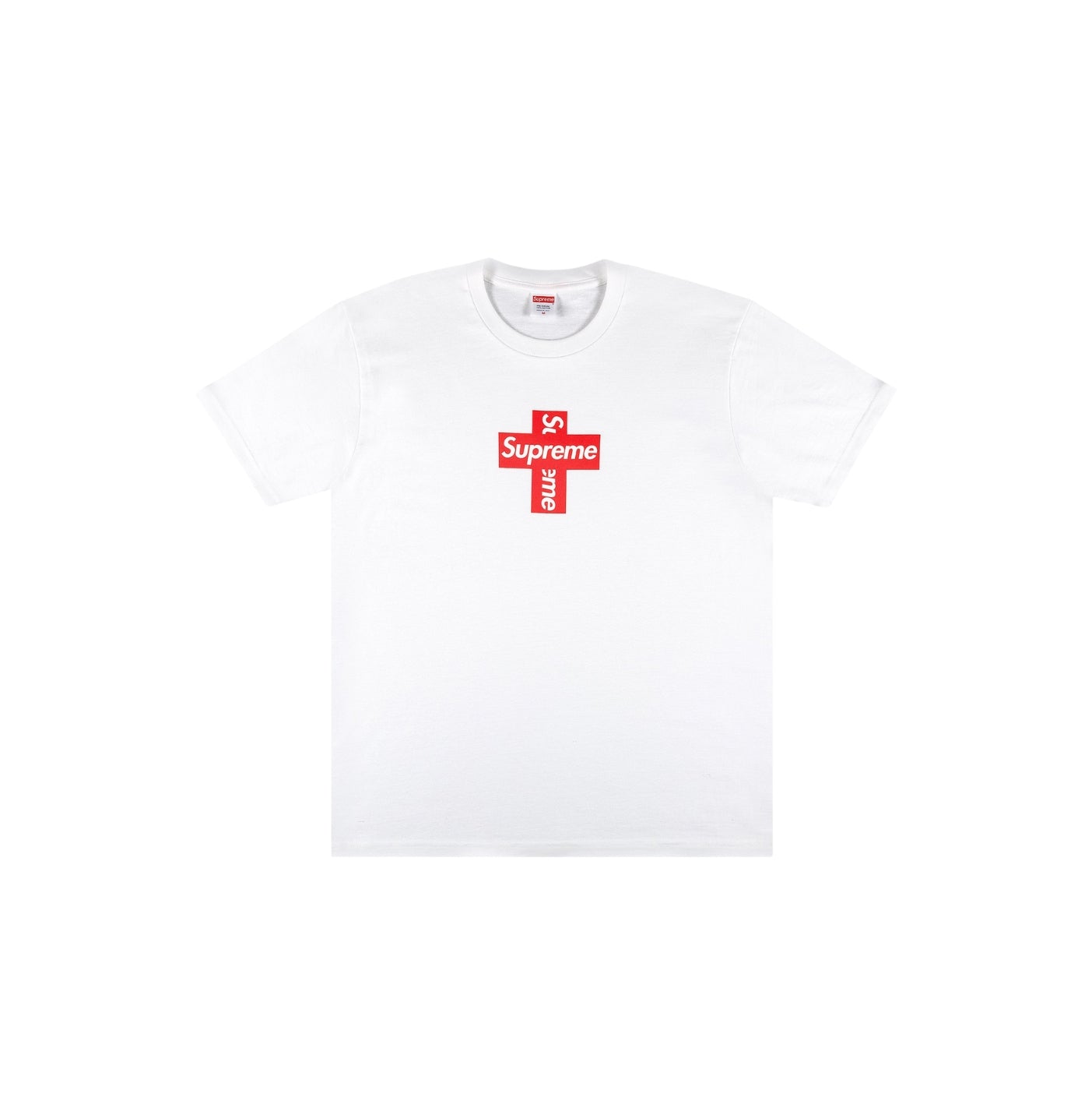 SUPREME CROSS BOX LOGO TEE "WHITE"