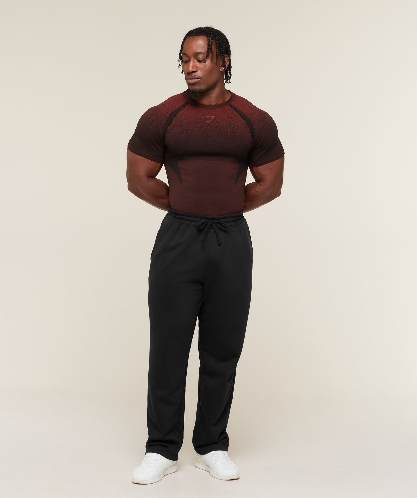 Gymshark Shadow Seamless T Shirt 'Sets Red'