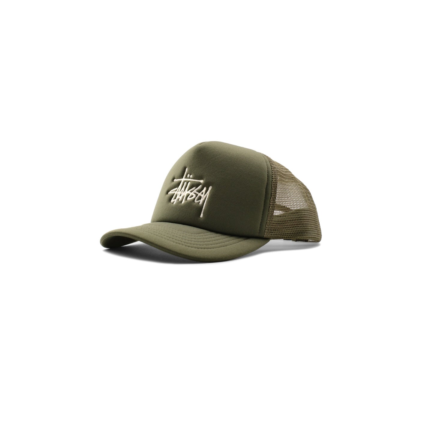 Stussy Big Basic Trucker Cap 'Deep Green'