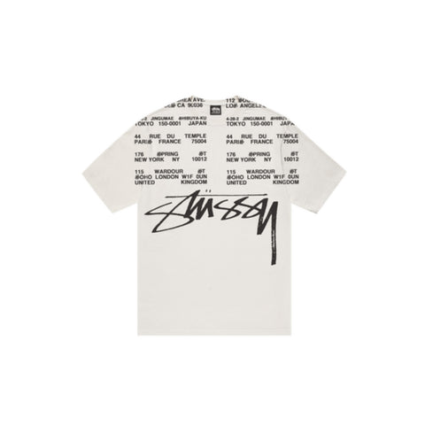 Stussy Locations Tee Pigment Dyed 'Natural'