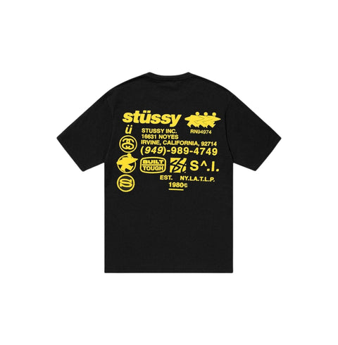 Stussy Pigment Dyed DNA Tee 'Black'